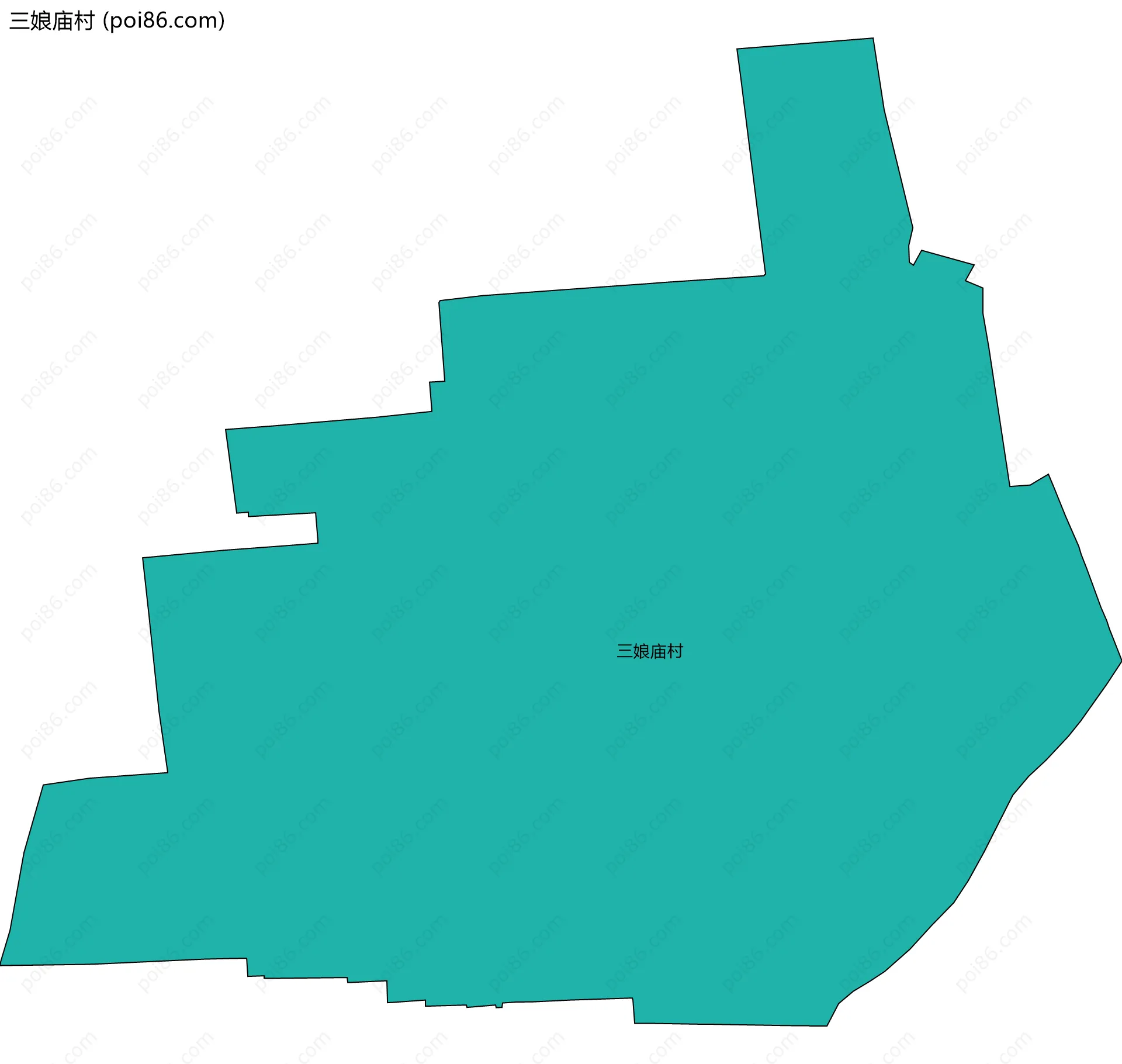 三娘庙村边界地图