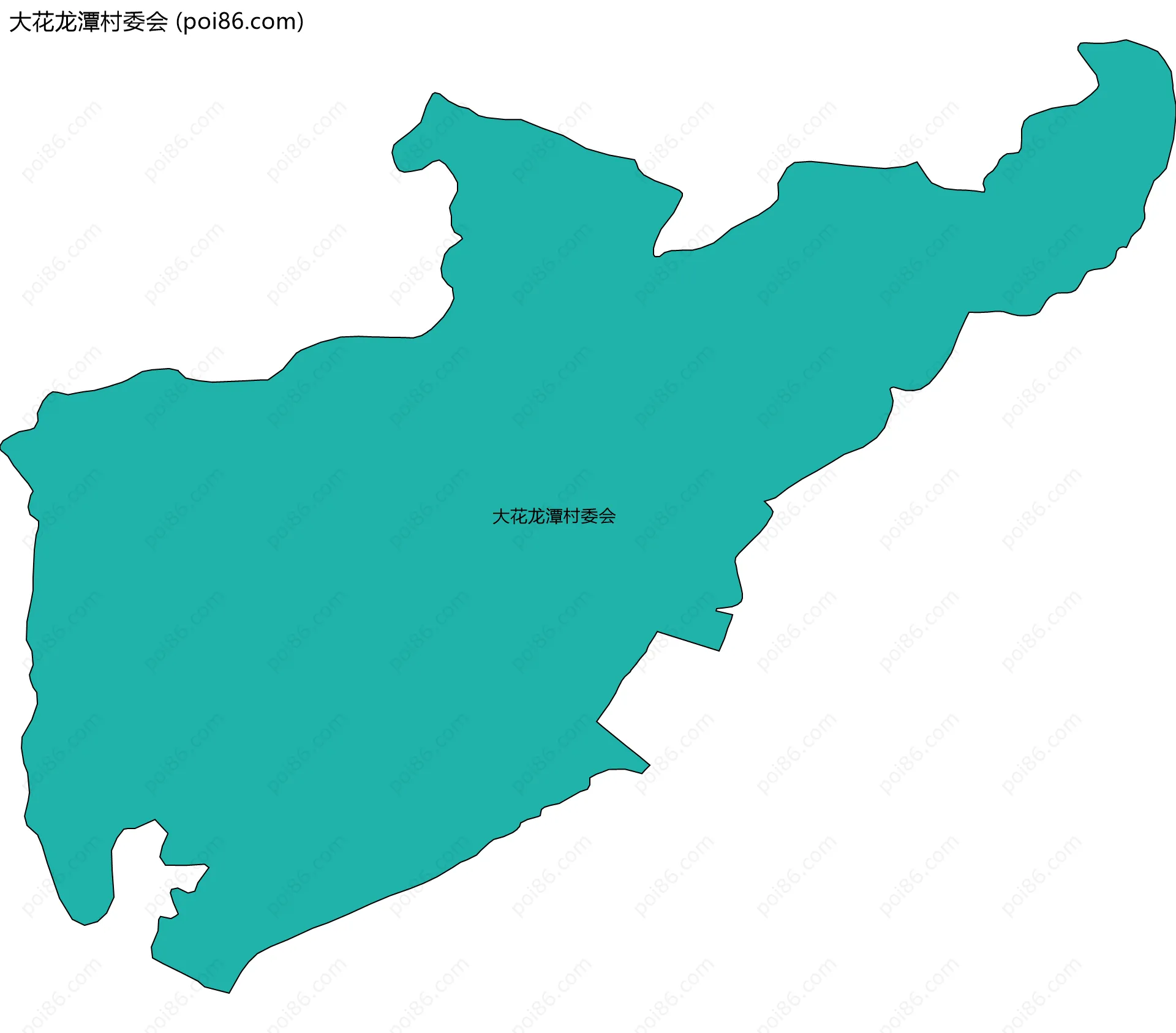 大花龙潭村委会边界地图