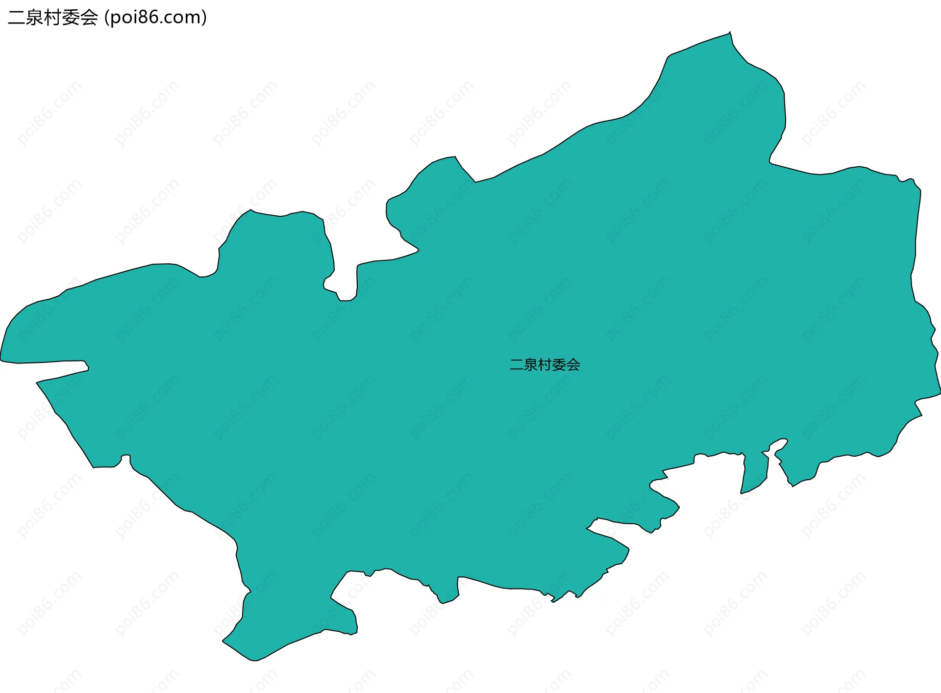 二泉村委会边界地图