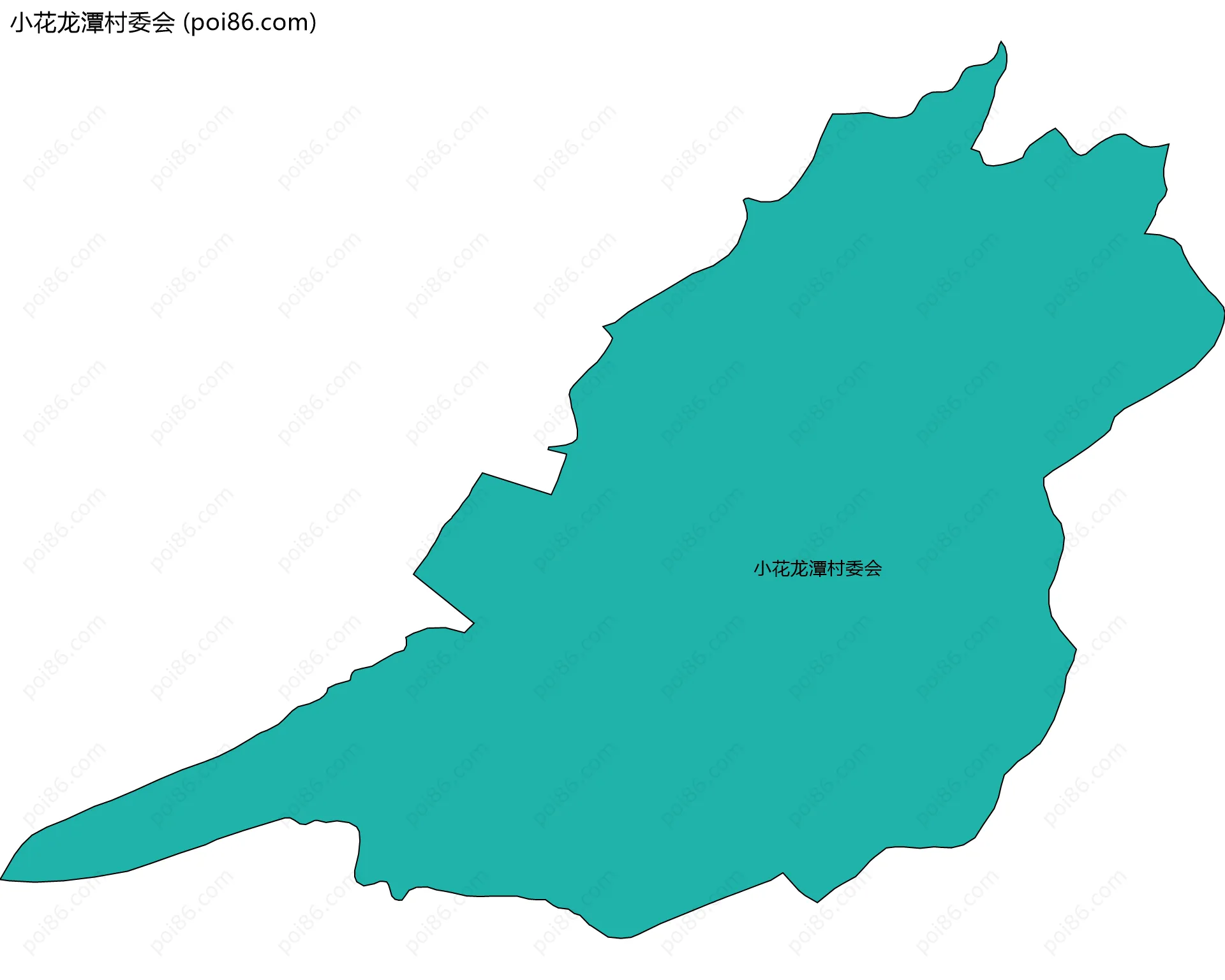 小花龙潭村委会边界地图