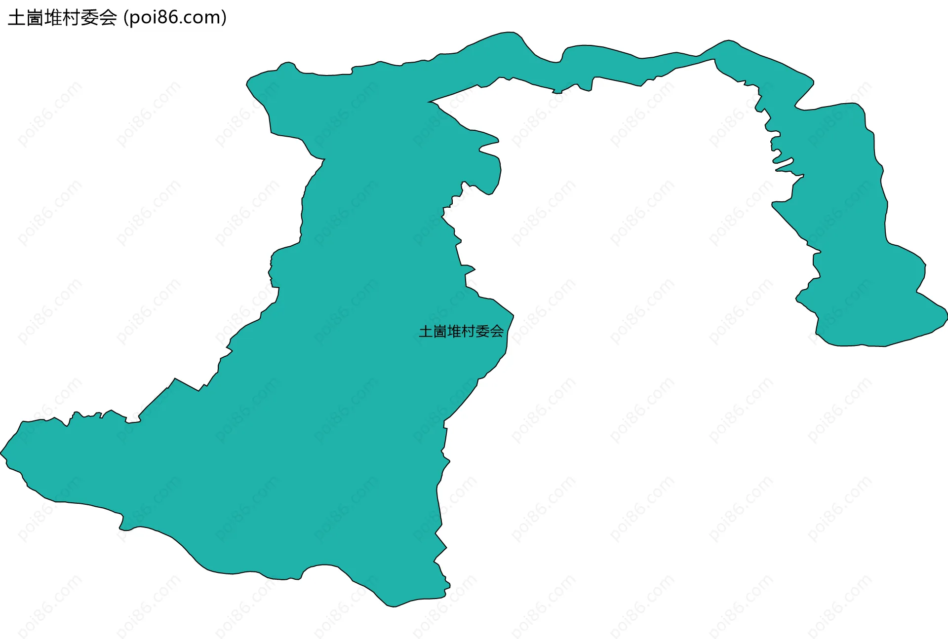 土崮堆村委会边界地图