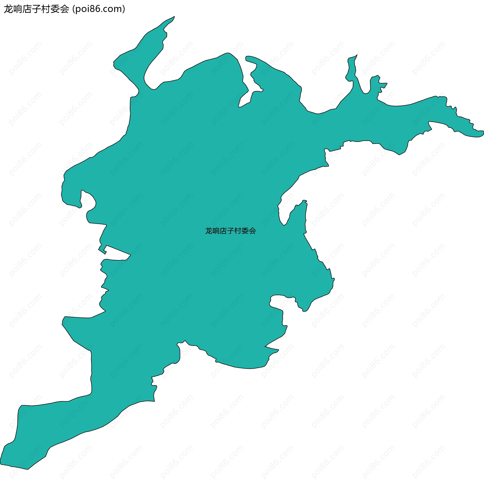 龙响店子村委会边界地图