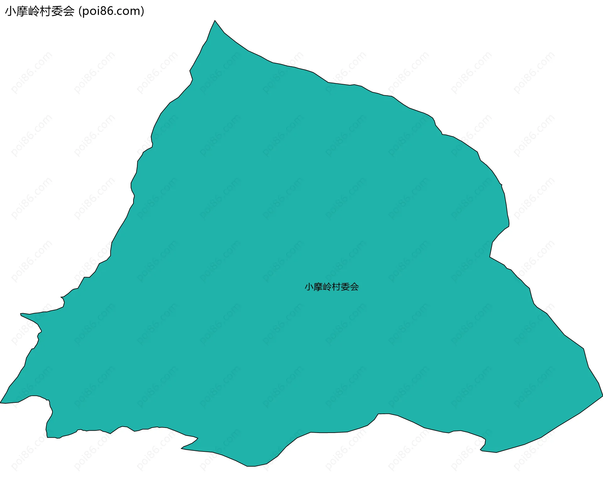 小摩岭村委会边界地图
