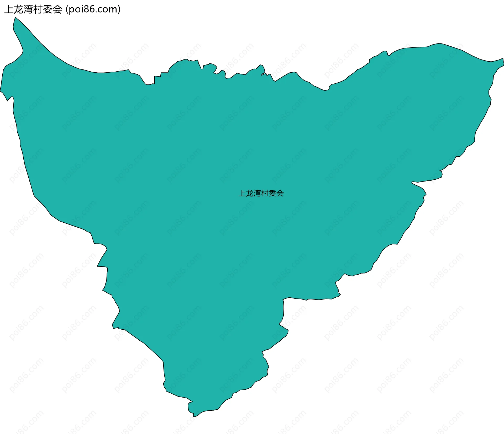 上龙湾村委会边界地图