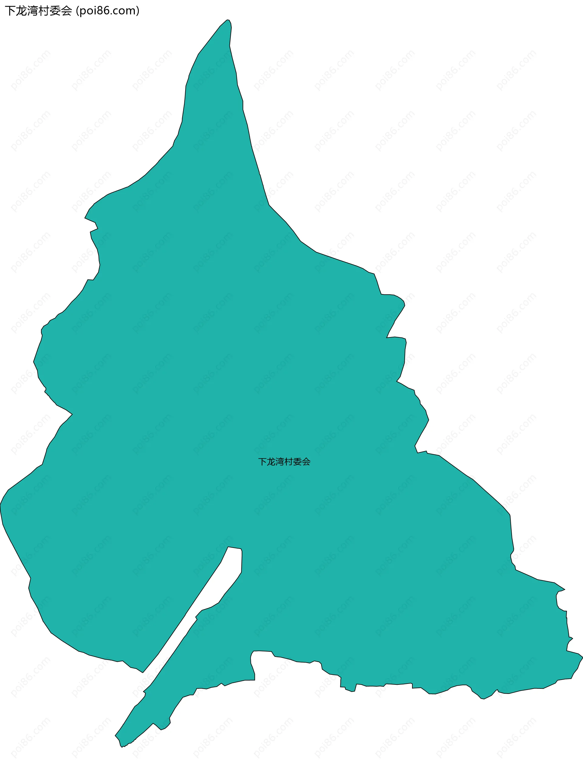 下龙湾村委会边界地图