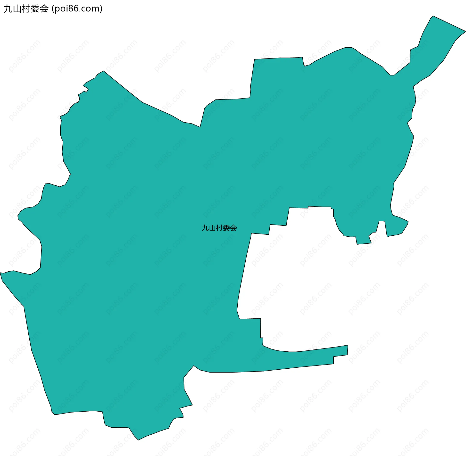 九山村委会边界地图