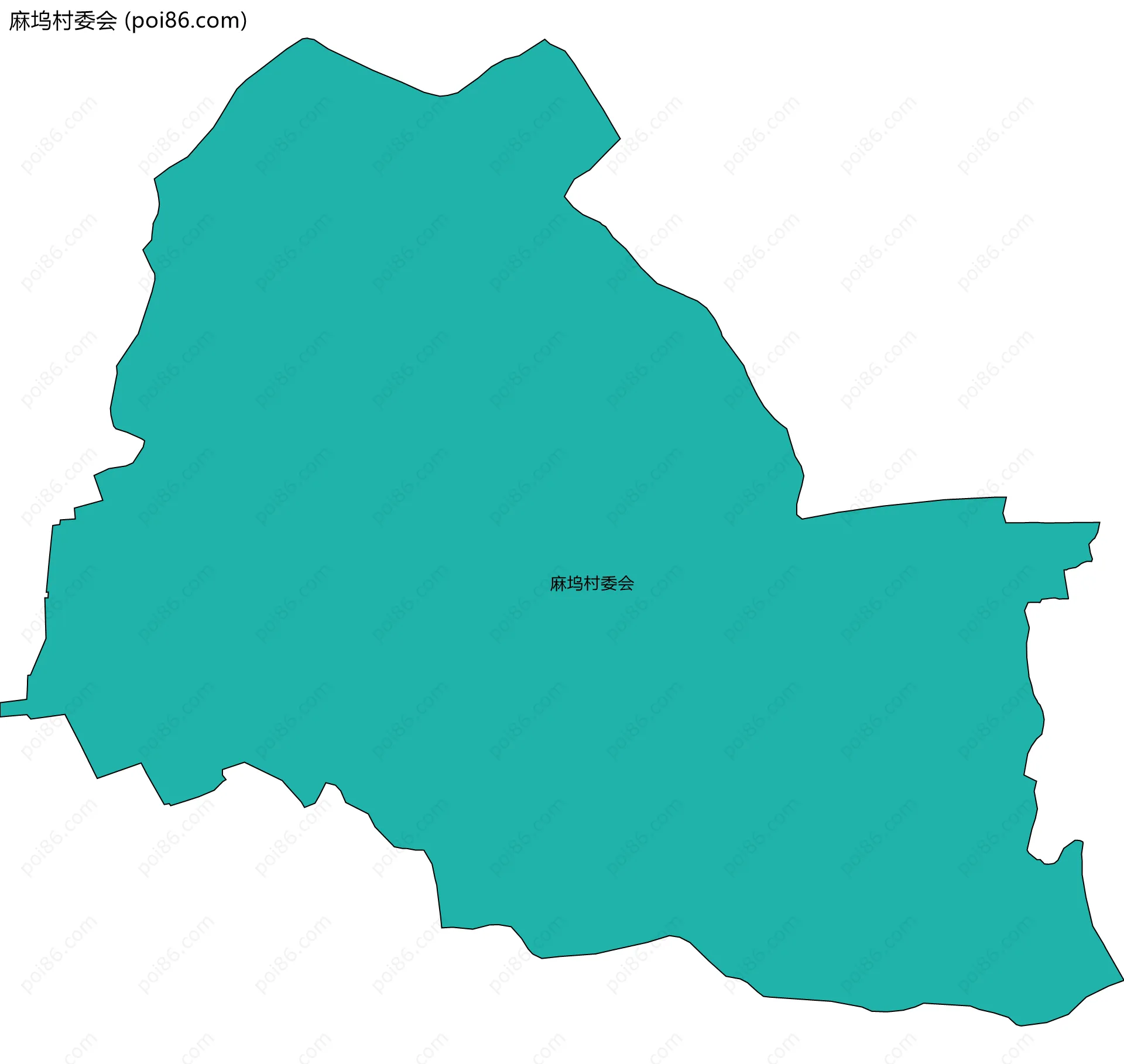 麻坞村委会边界地图