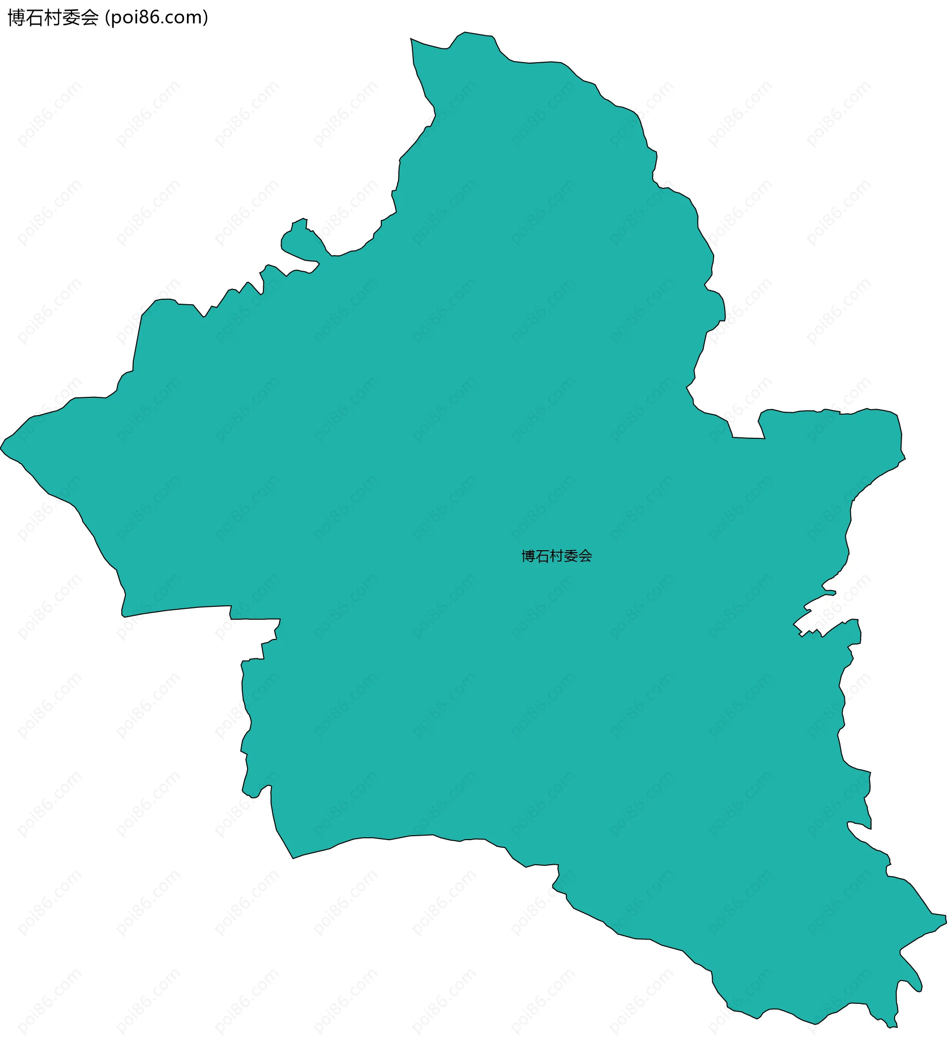 博石村委会边界地图