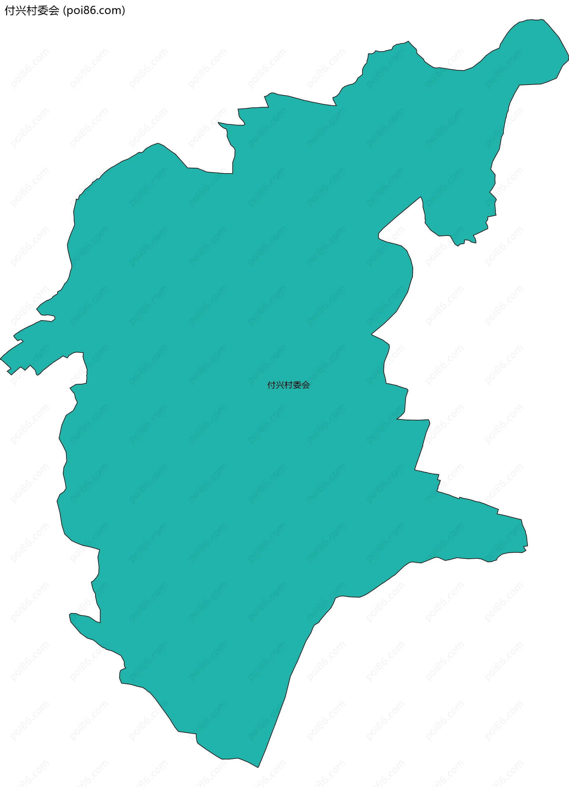 付兴村委会边界地图