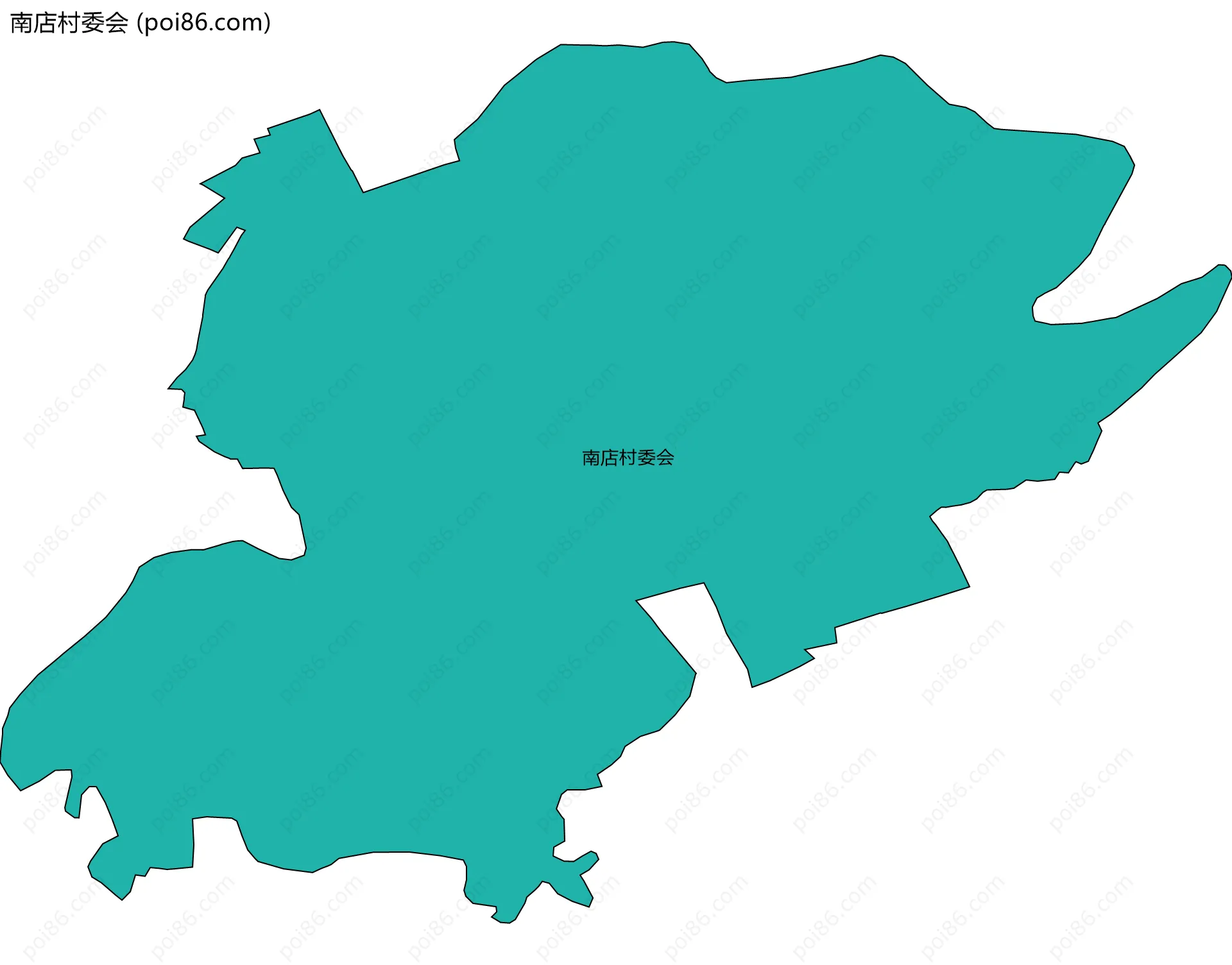 南店村委会边界地图