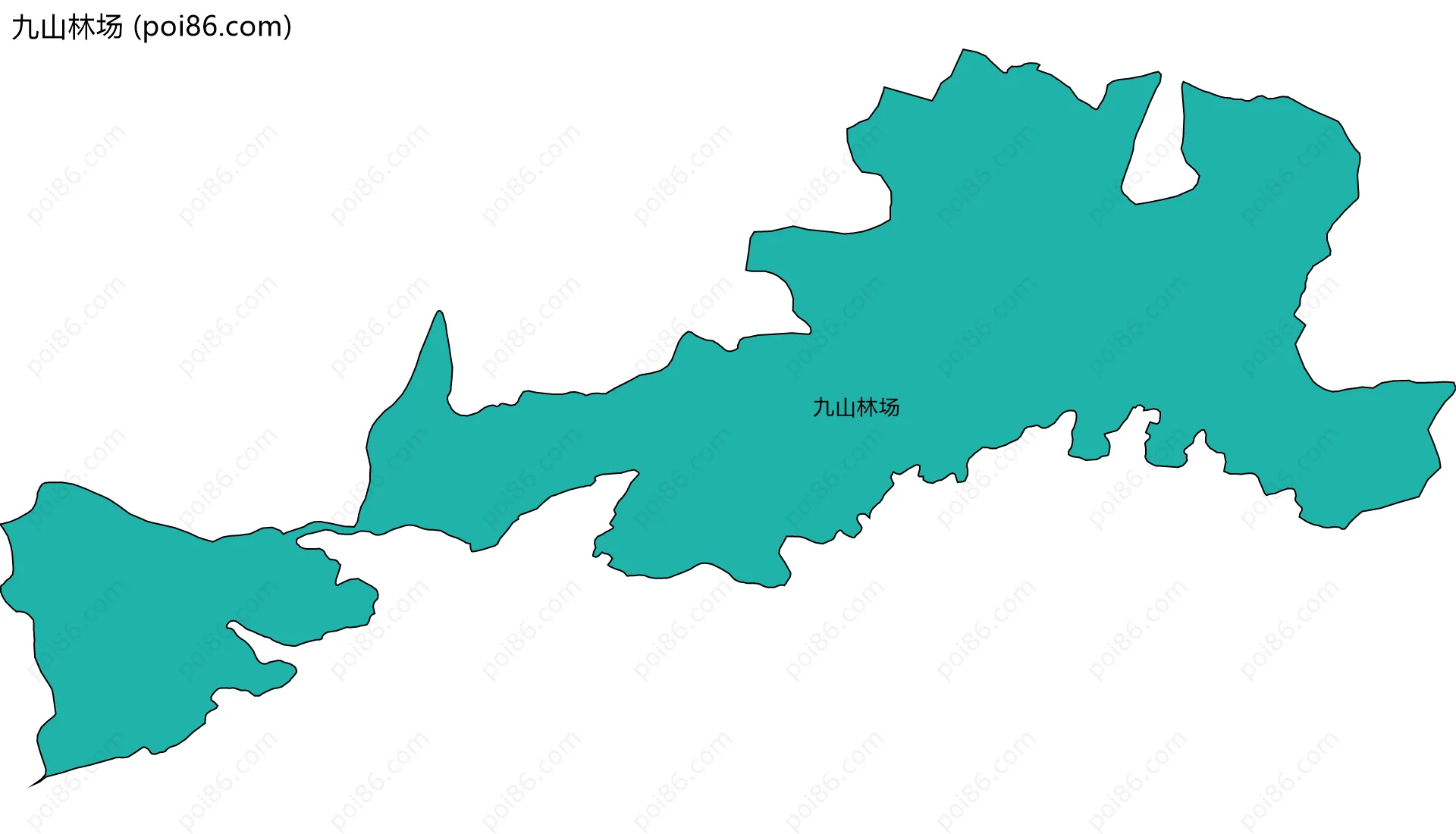 九山林场边界地图