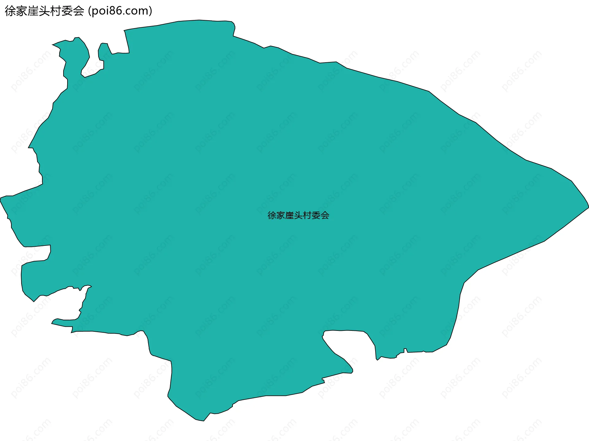 徐家崖头村委会边界地图