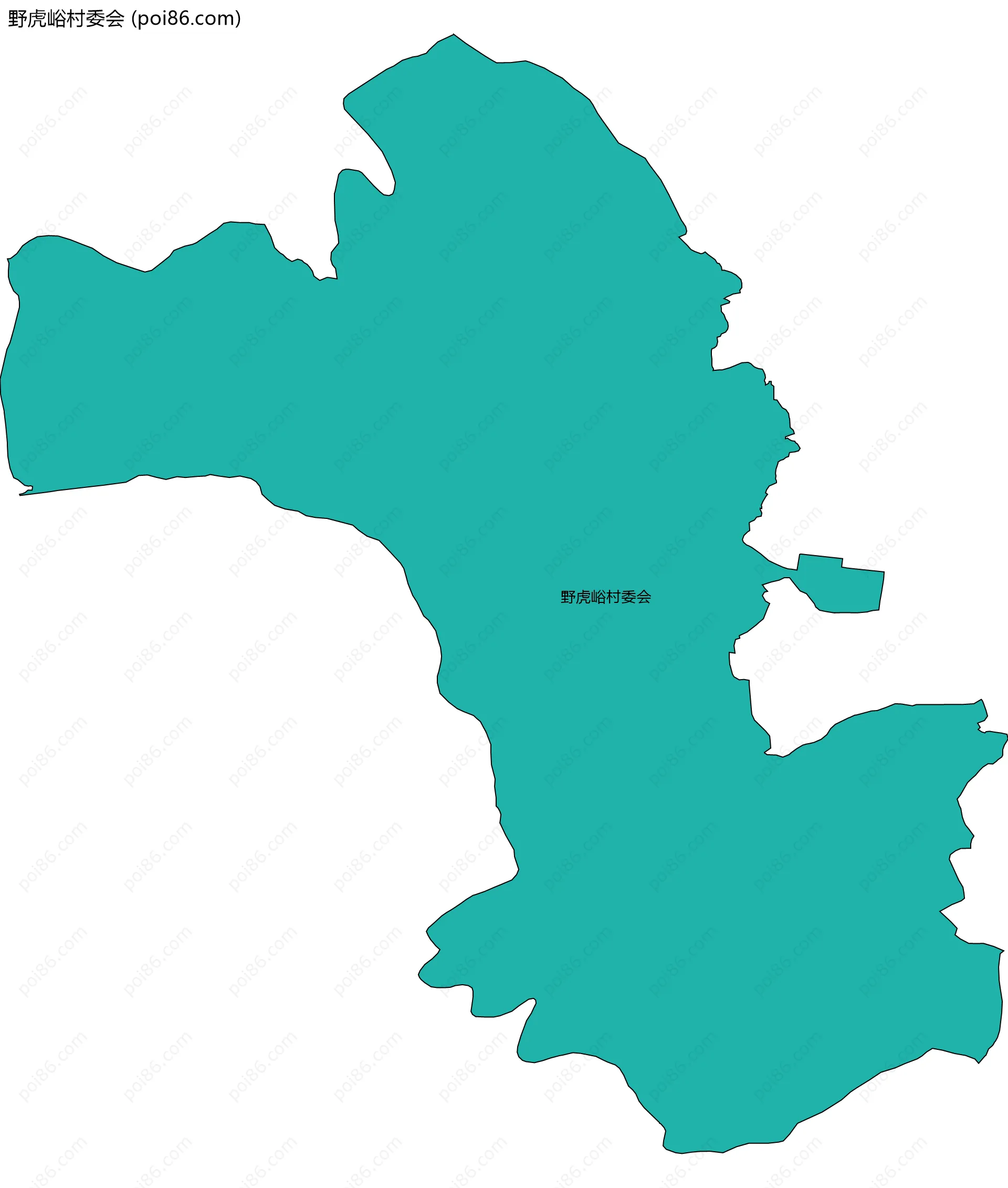 野虎峪村委会边界地图