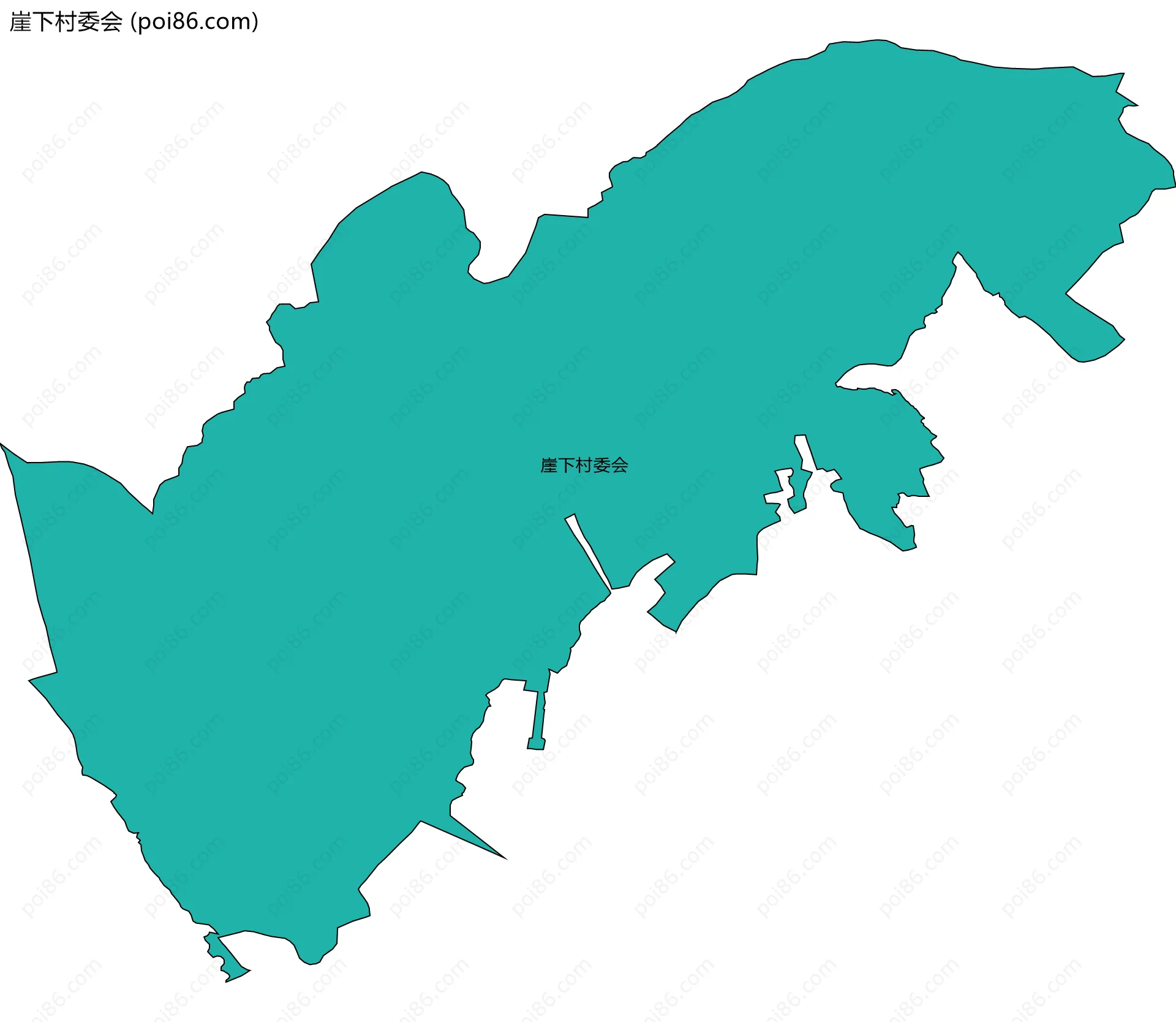 崖下村委会边界地图