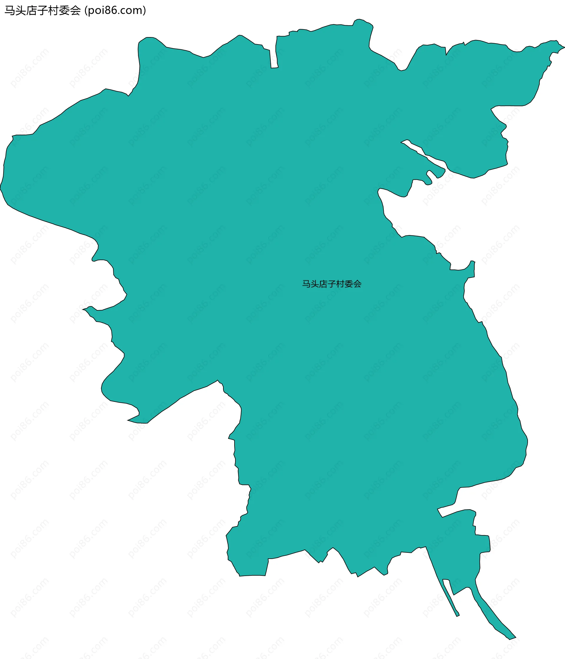 马头店子村委会边界地图