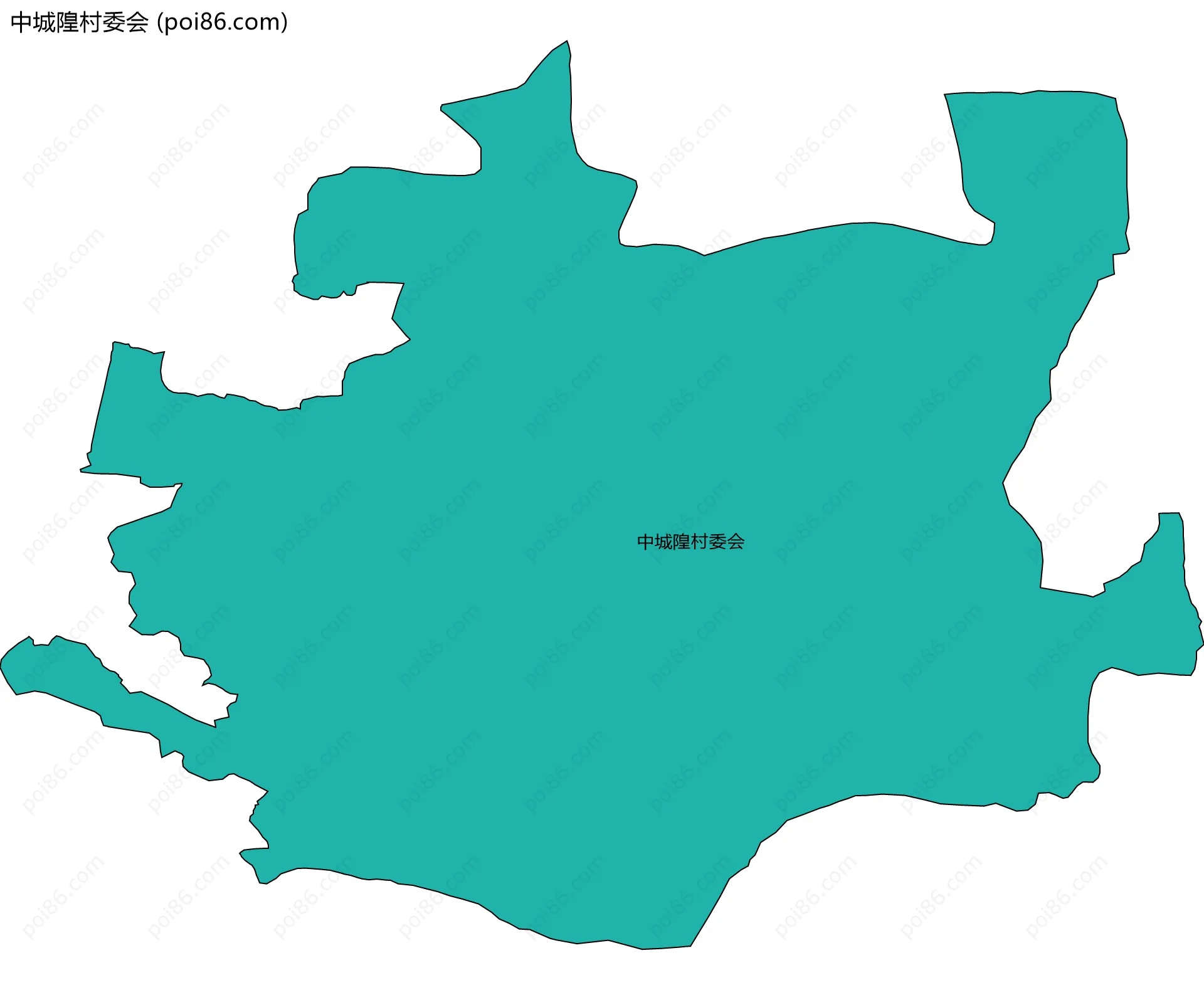 中城隍村委会边界地图