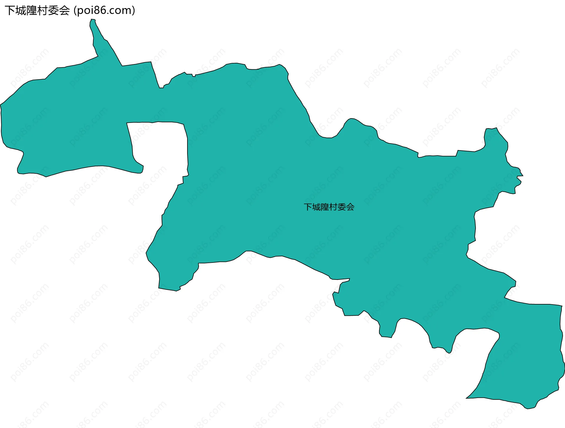 下城隍村委会边界地图