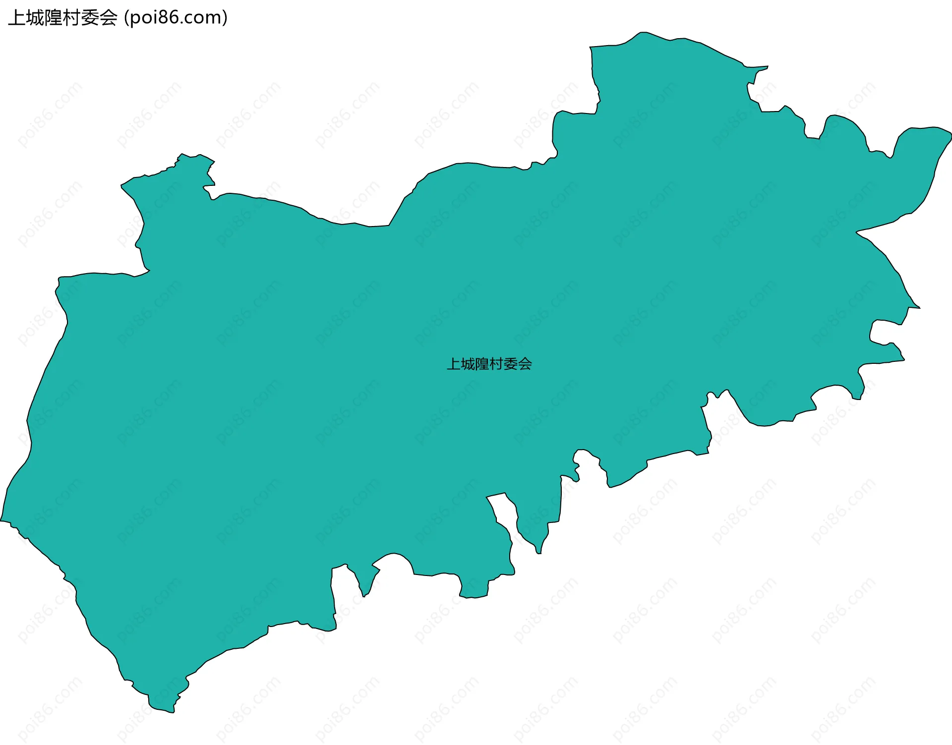上城隍村委会边界地图