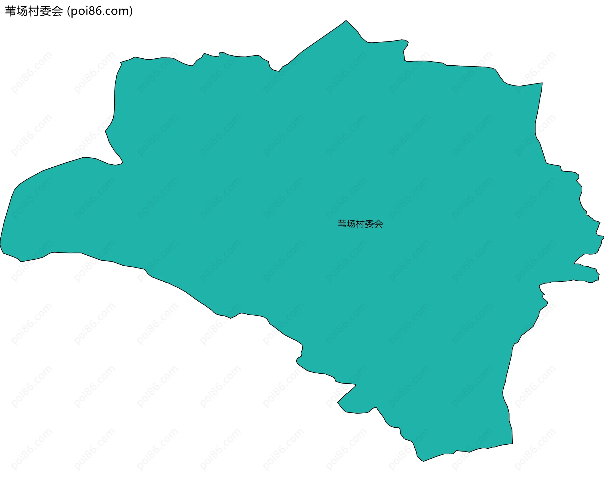 苇场村委会边界地图