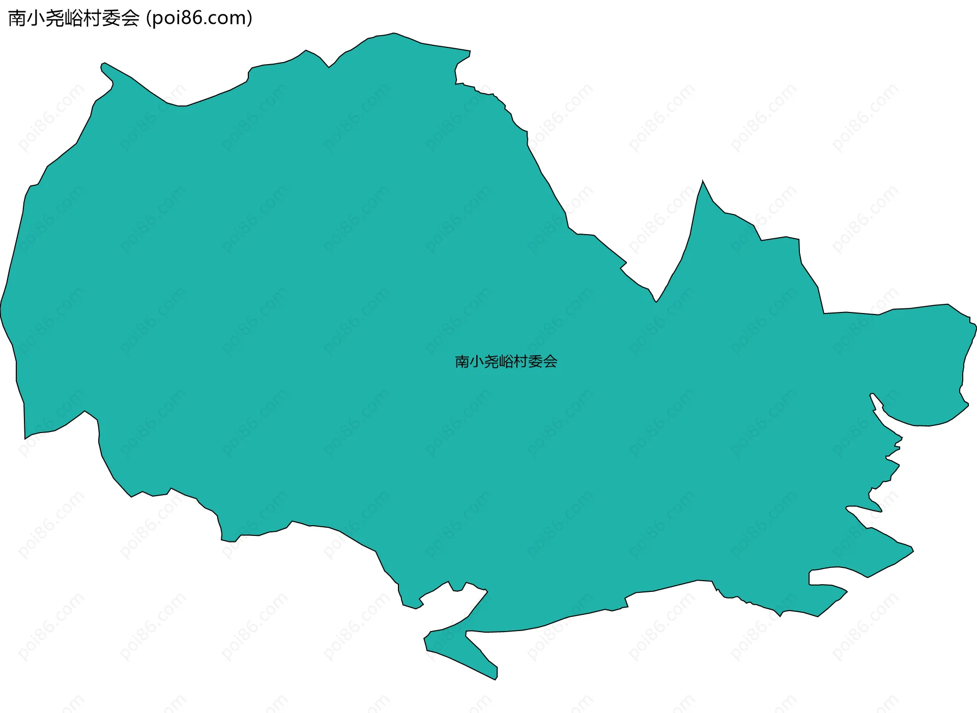 南小尧峪村委会边界地图