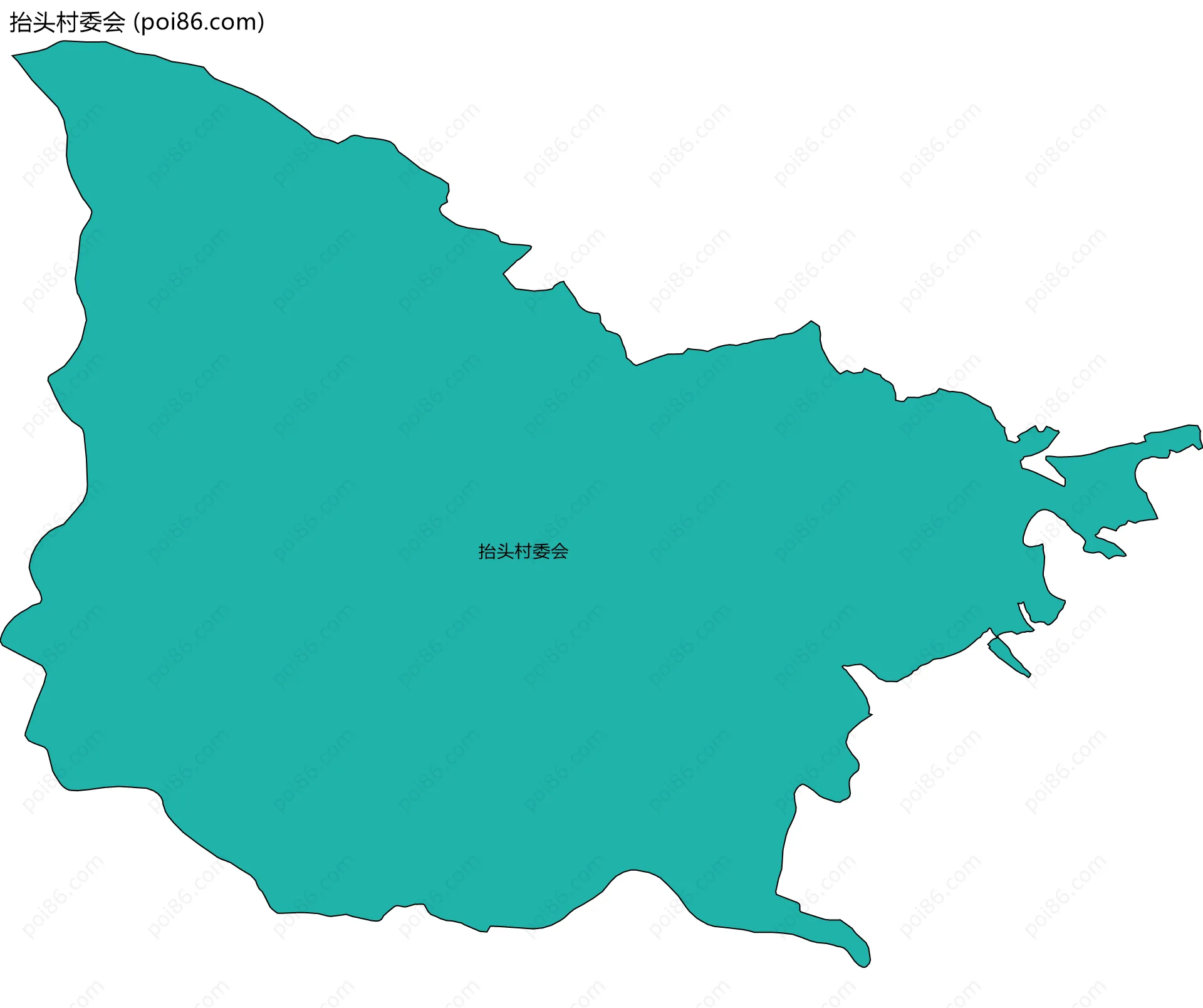 抬头村委会边界地图