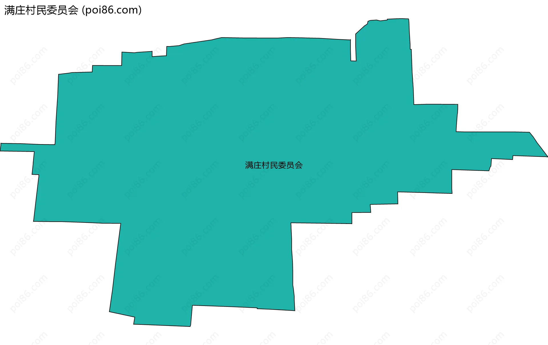 满庄村民委员会边界地图