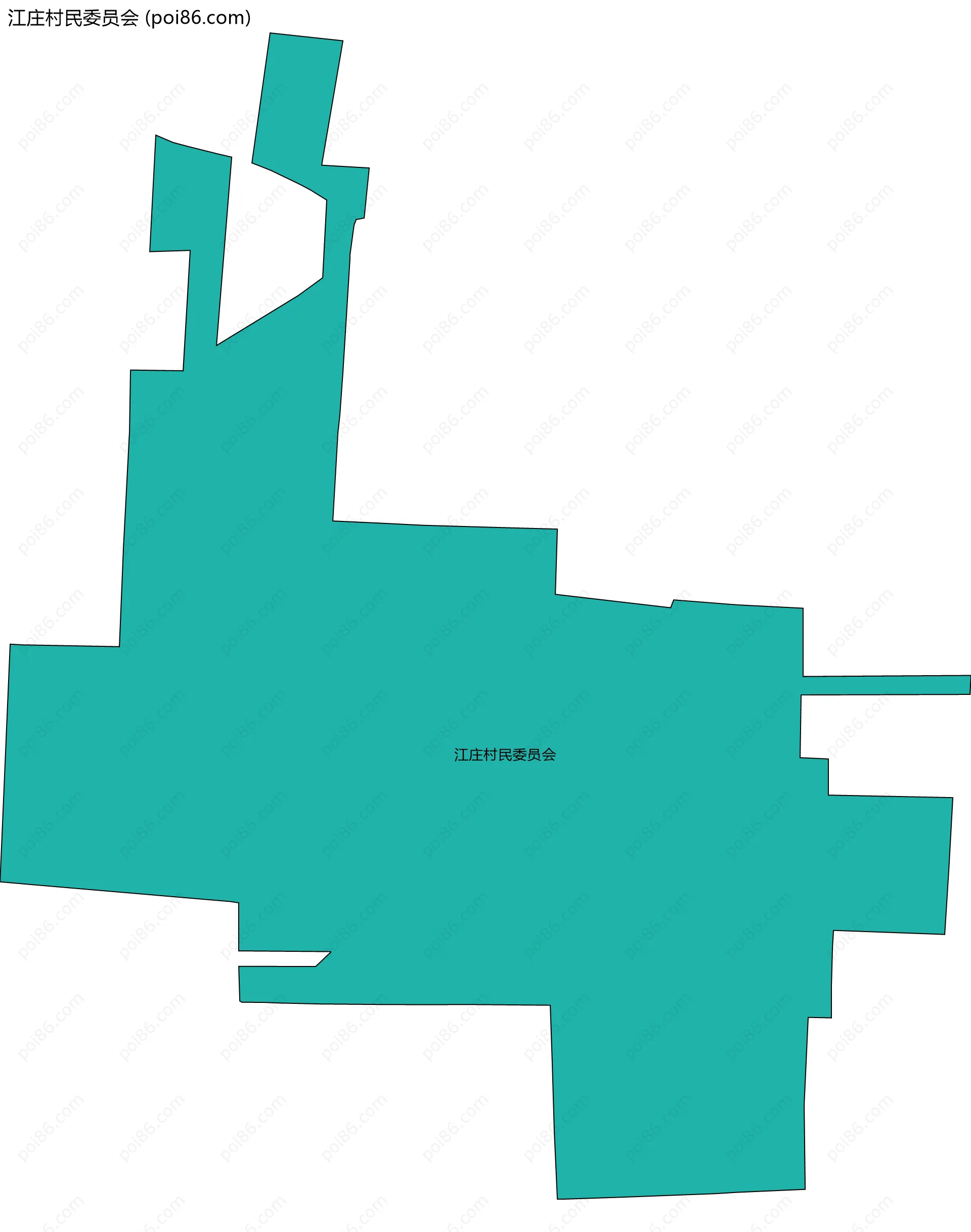 江庄村民委员会边界地图