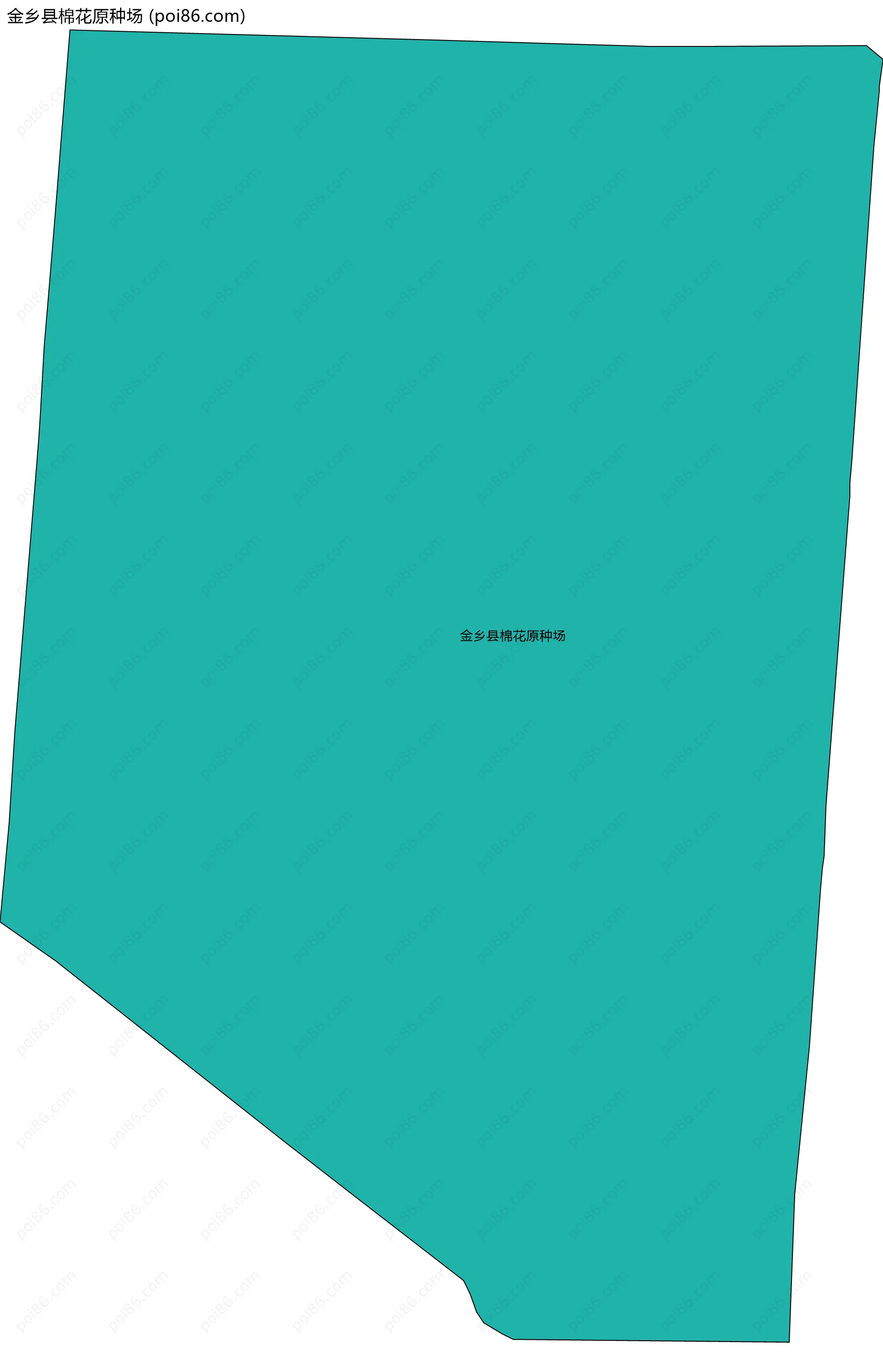 金乡县棉花原种场边界地图