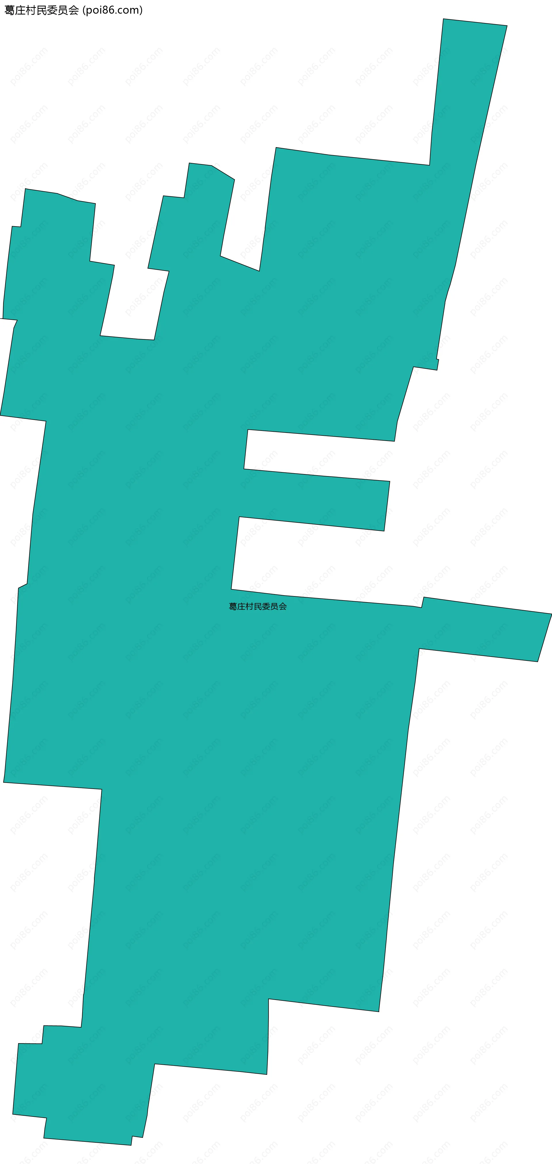 葛庄村民委员会边界地图