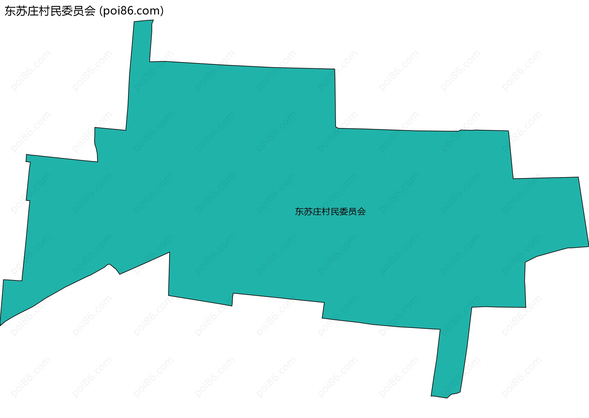 东苏庄村民委员会边界地图