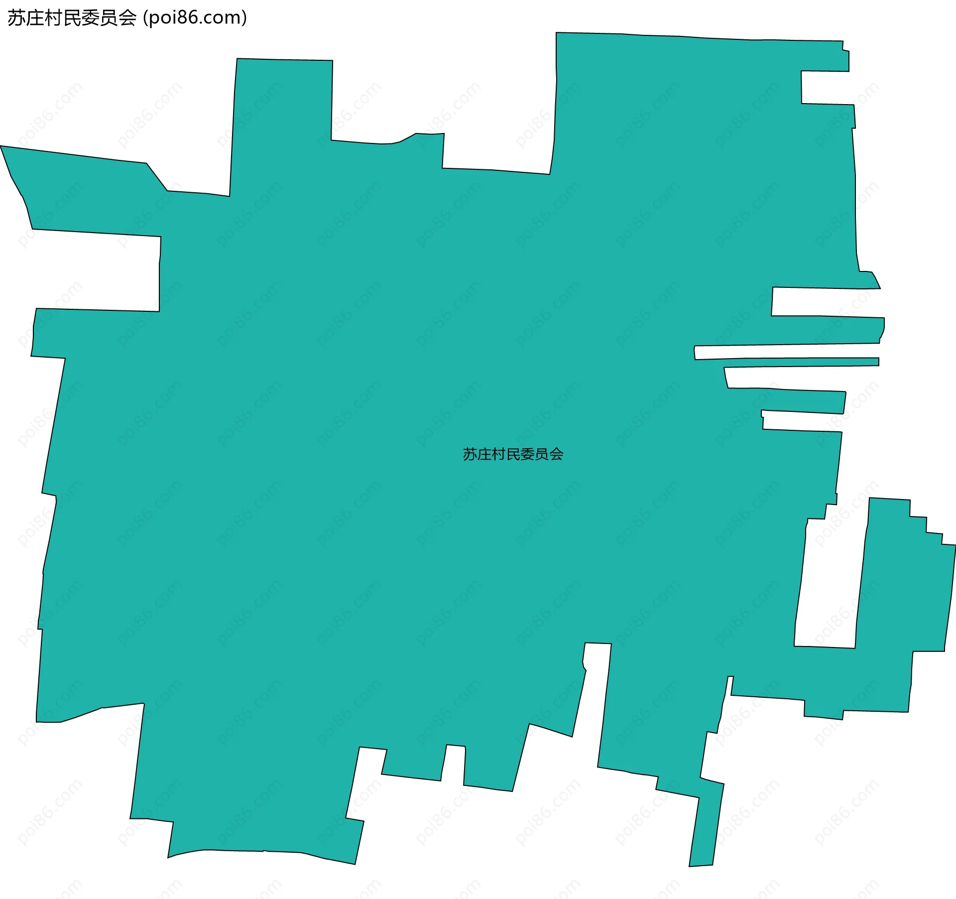 苏庄村民委员会边界地图