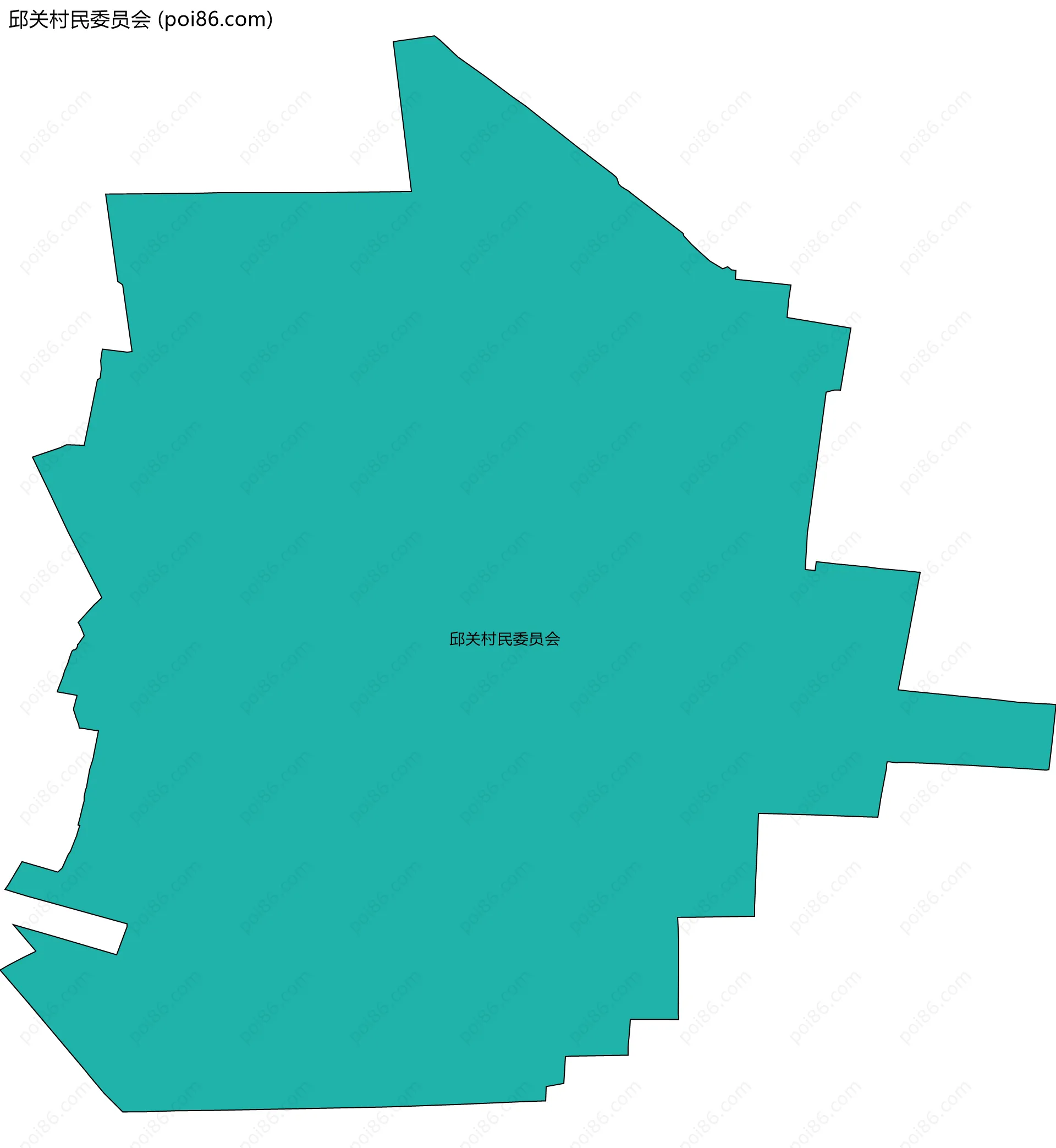 邱关村民委员会边界地图