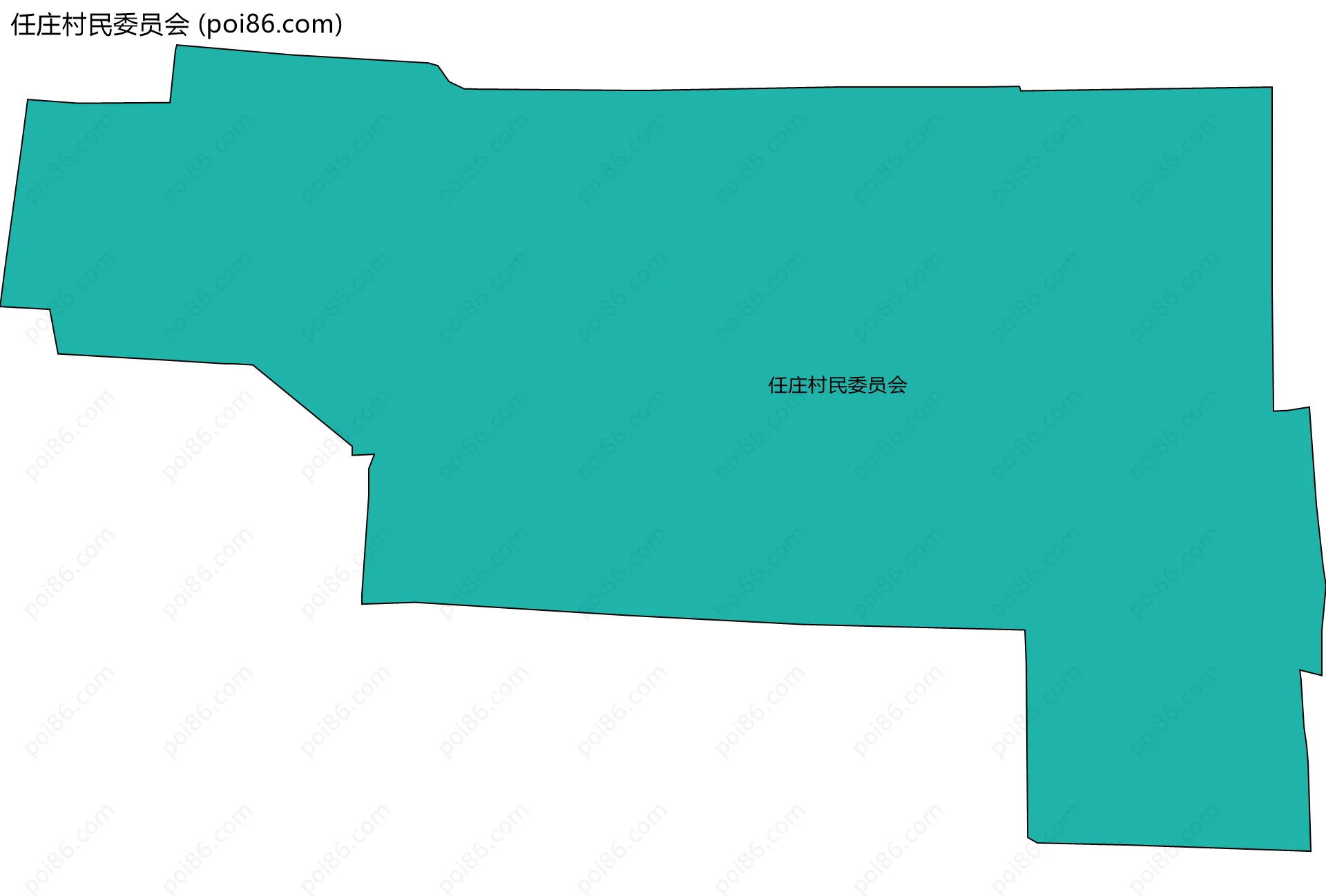 任庄村民委员会边界地图