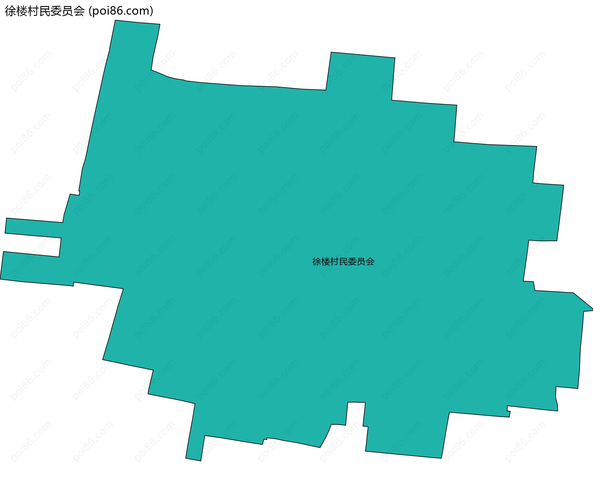 徐楼村民委员会边界地图