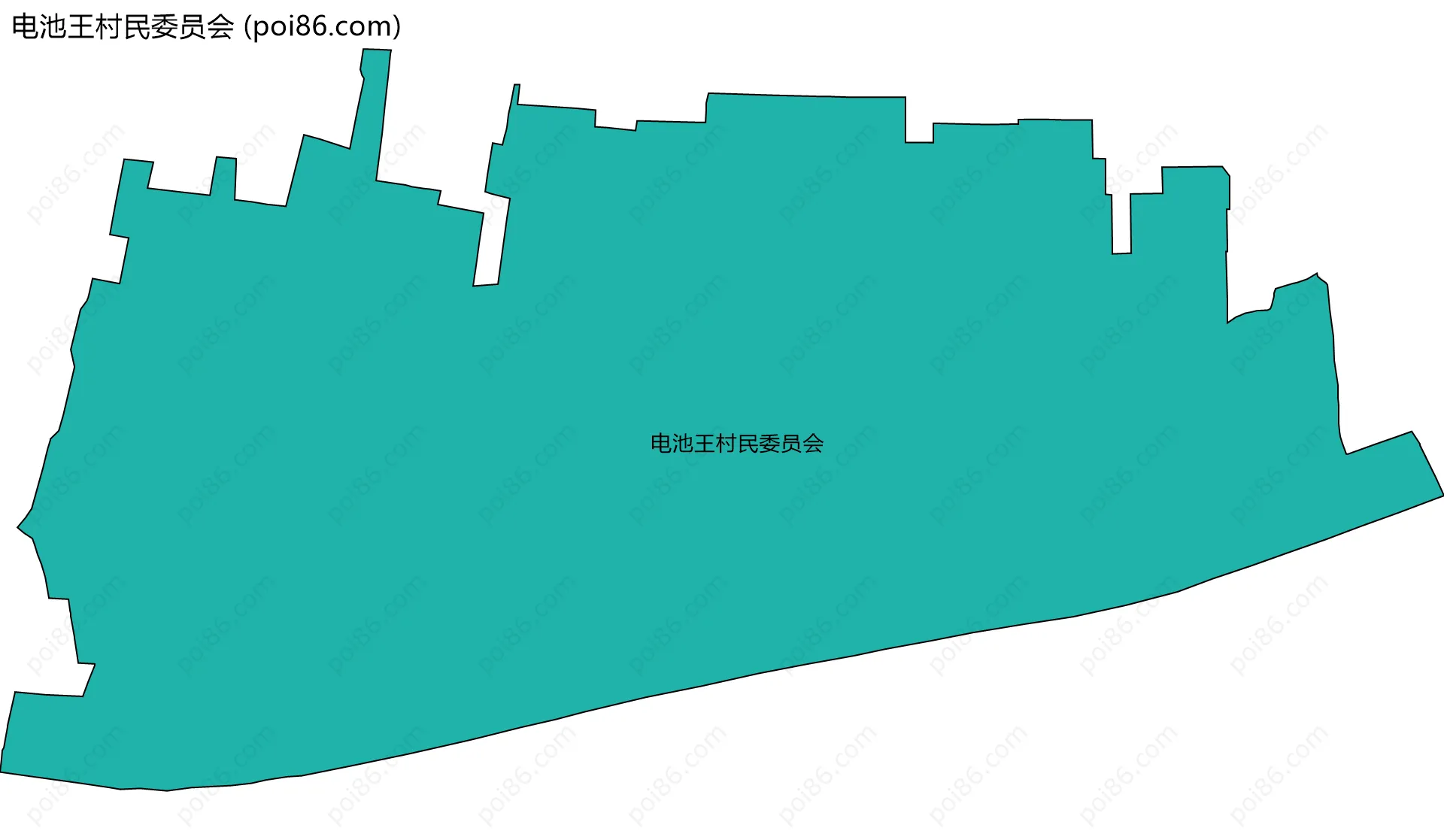 电池王村民委员会边界地图