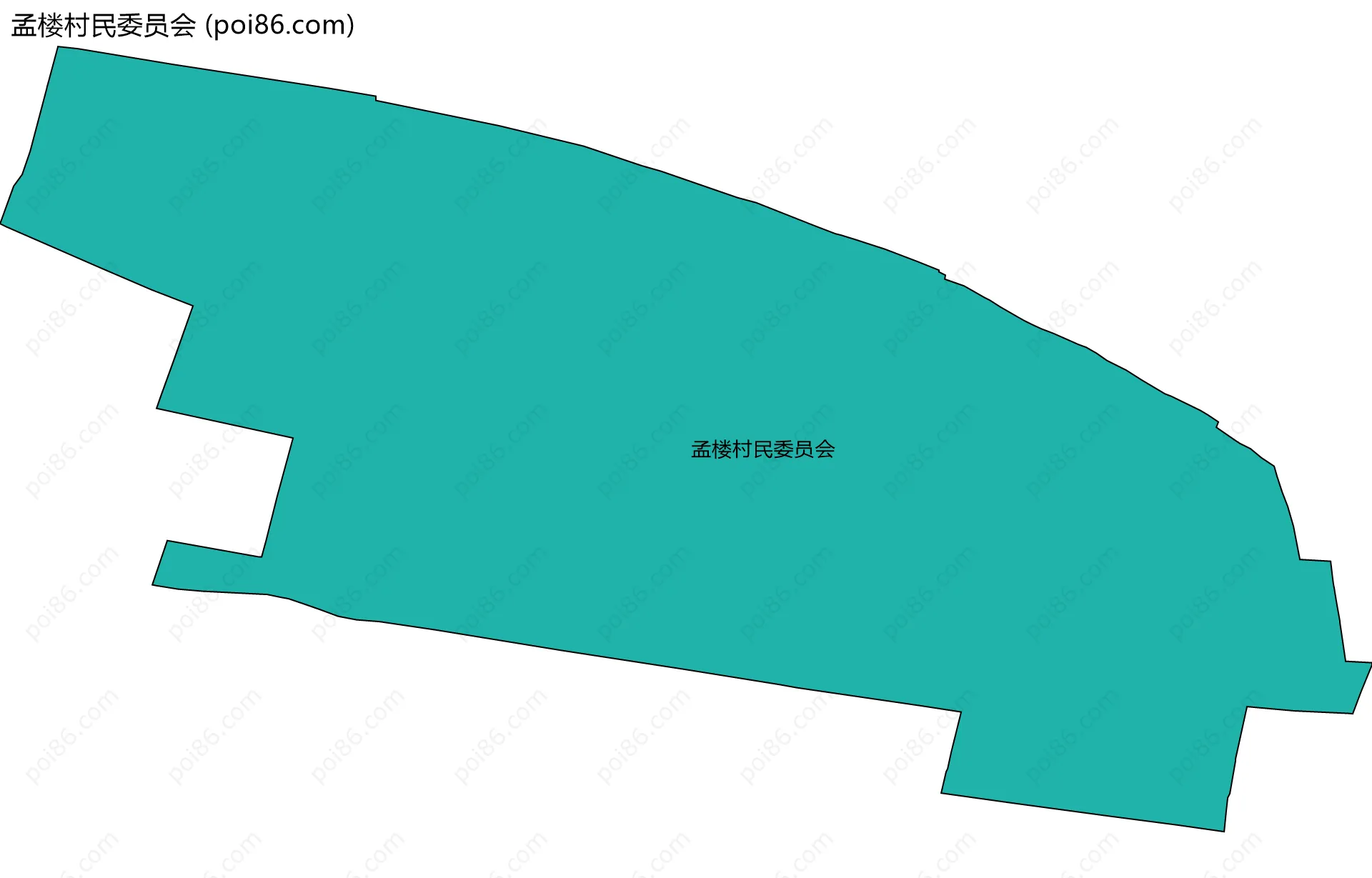 孟楼村民委员会边界地图