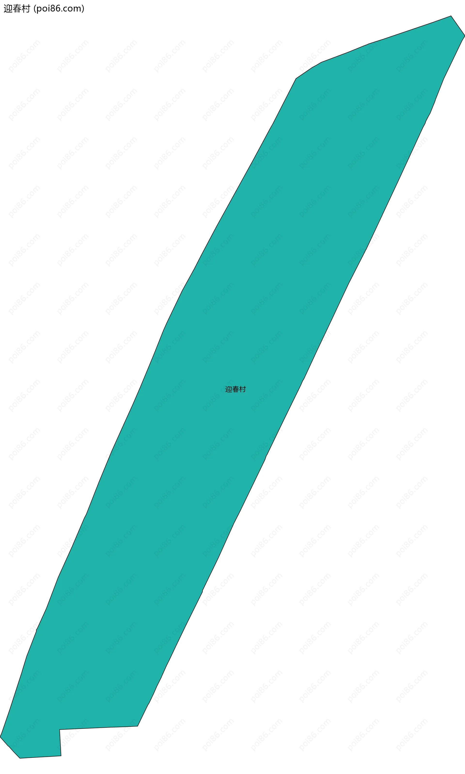 迎春村边界地图