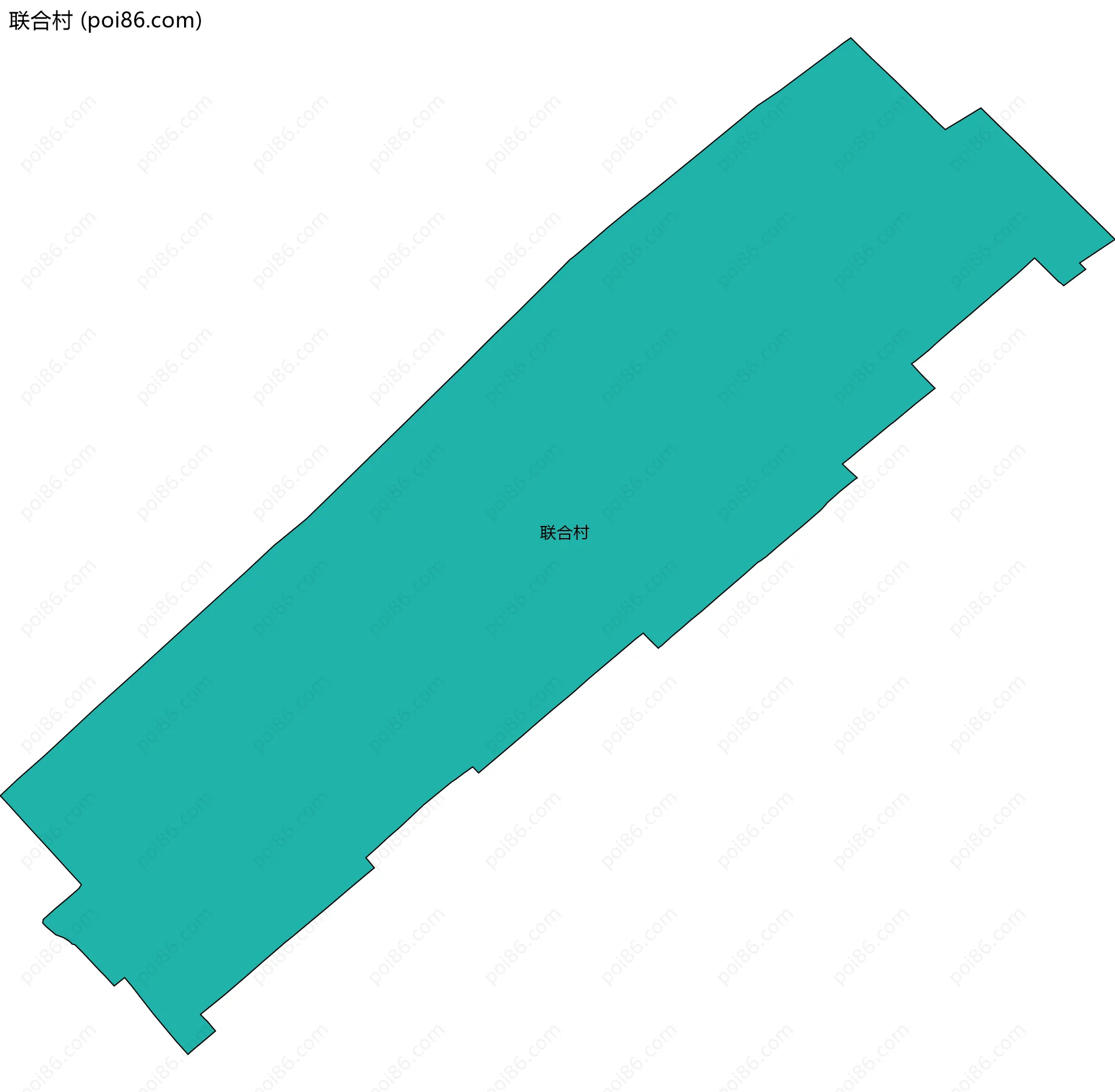 联合村边界地图