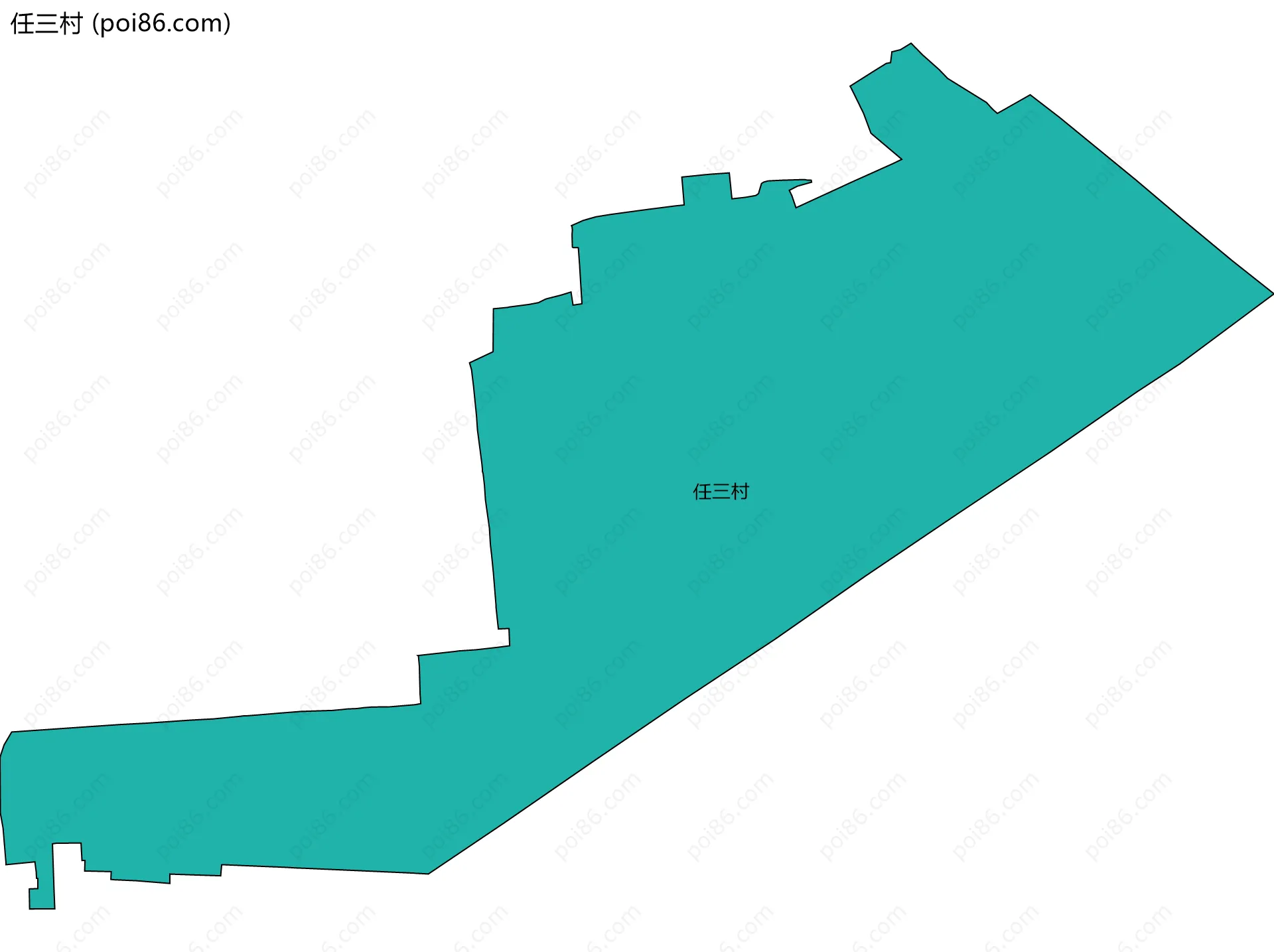 任三村边界地图