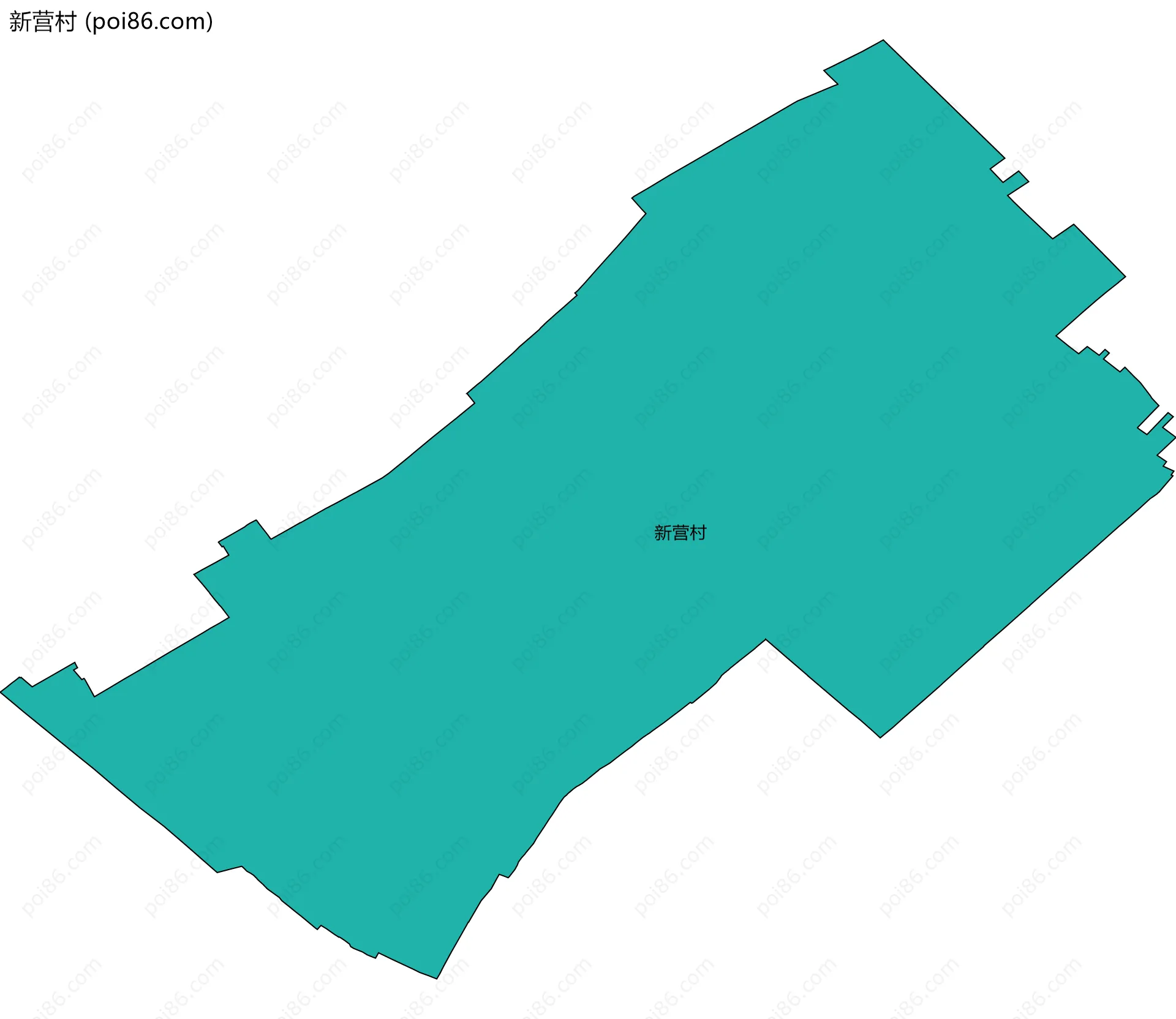 新营村边界地图