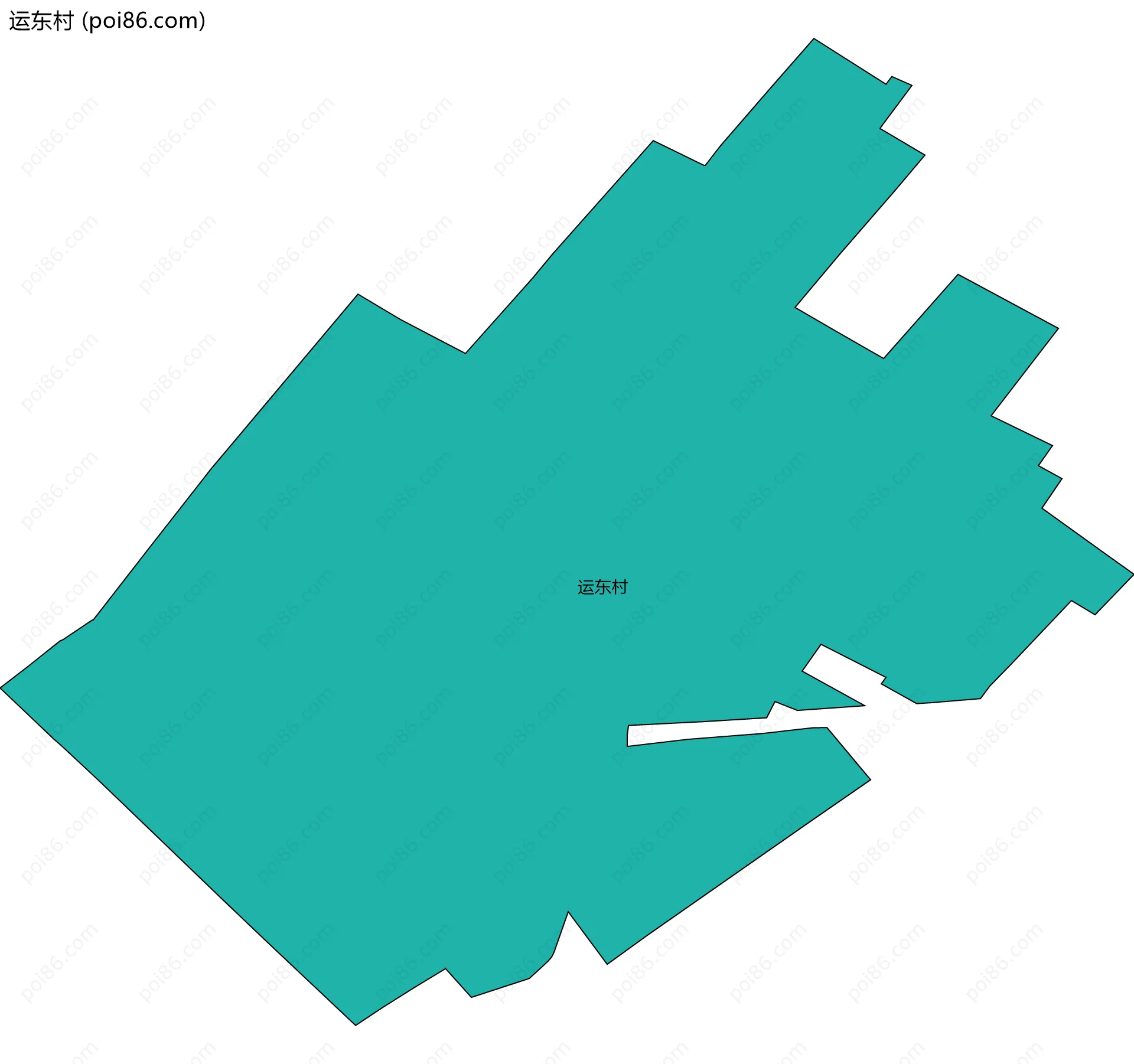 运东村边界地图