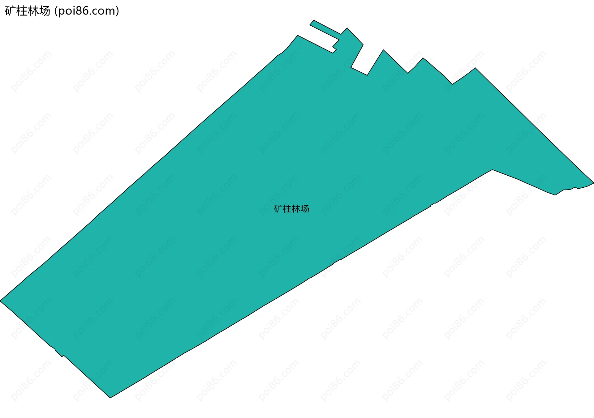 矿柱林场边界地图