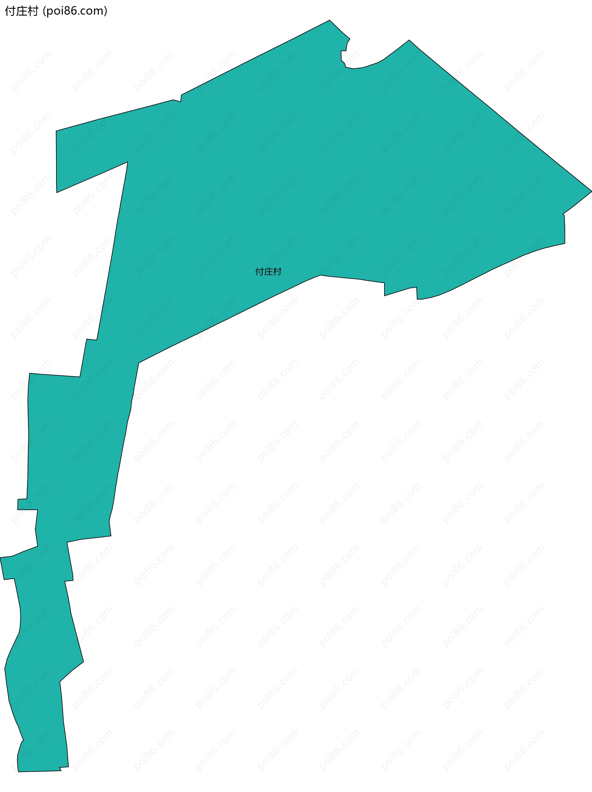 付庄村边界地图