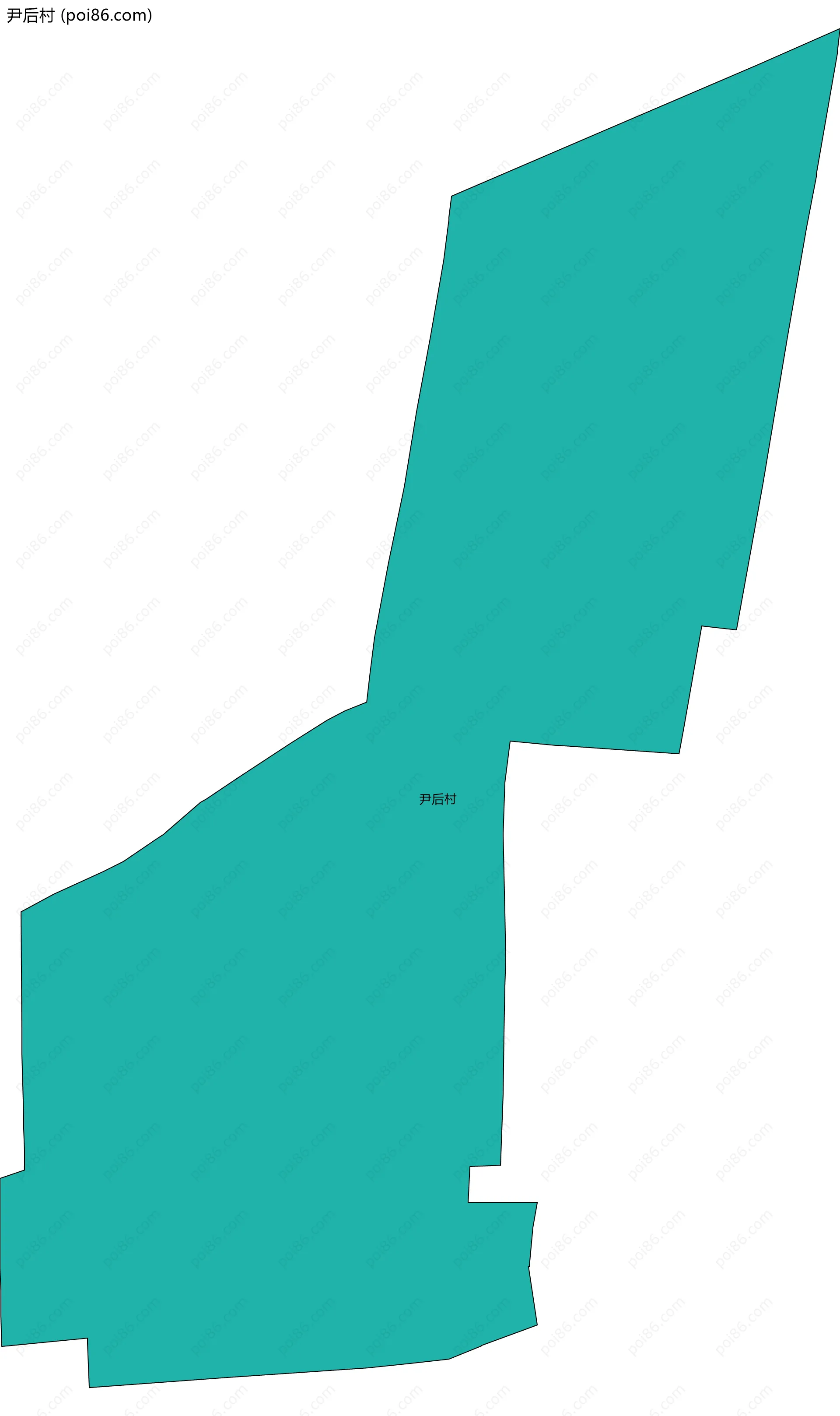 尹后村边界地图