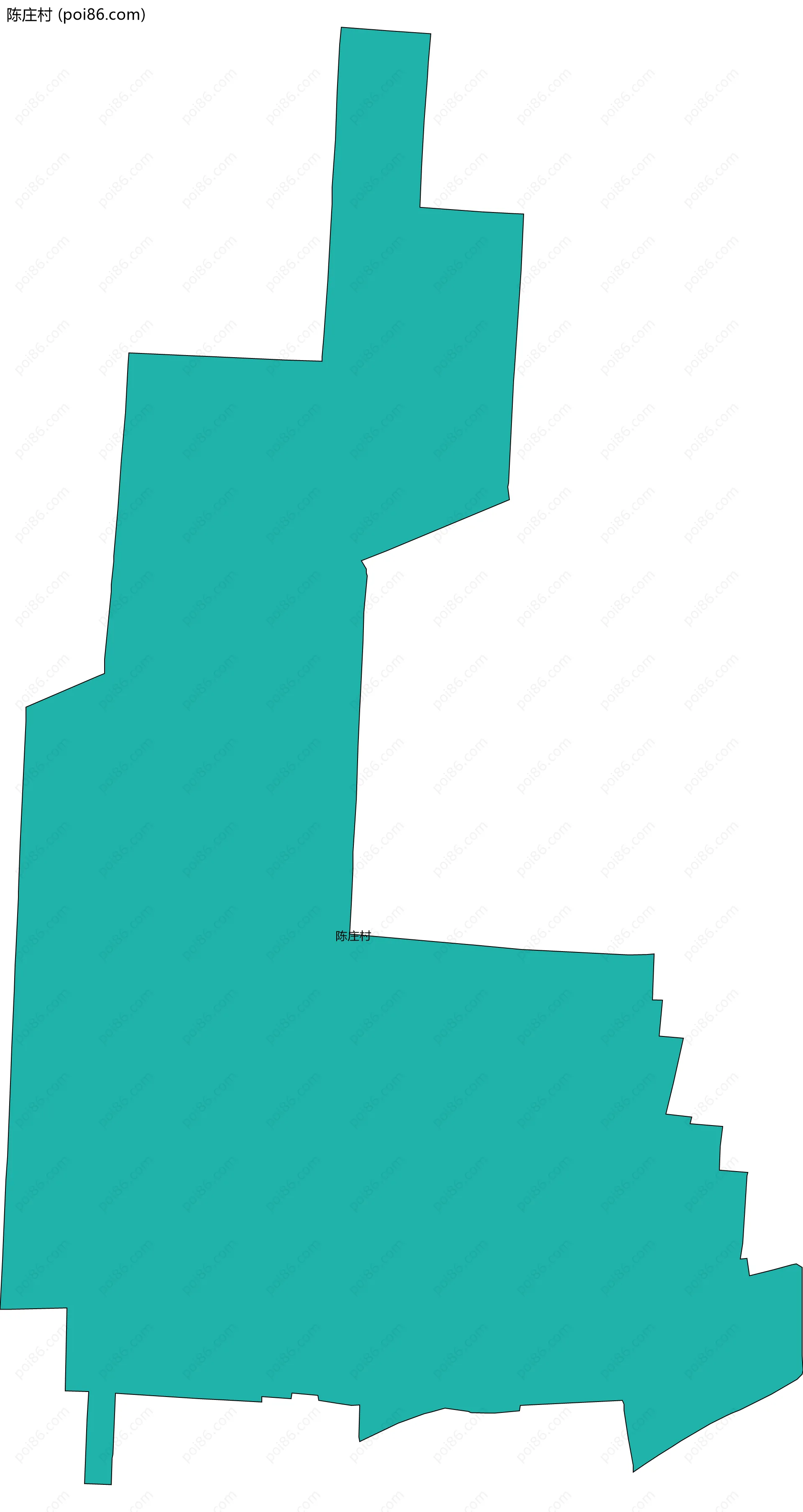 陈庄村边界地图