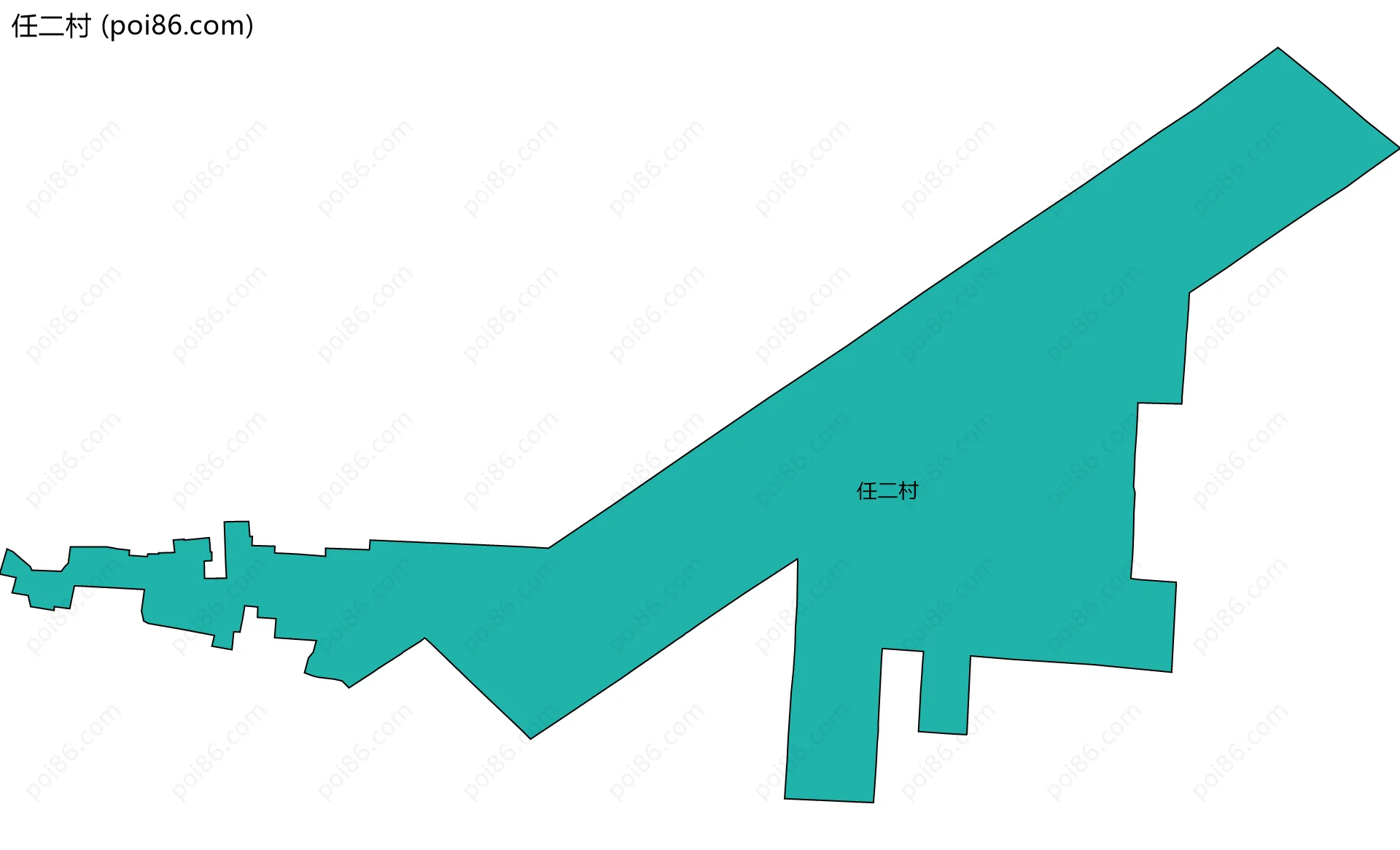 任二村边界地图