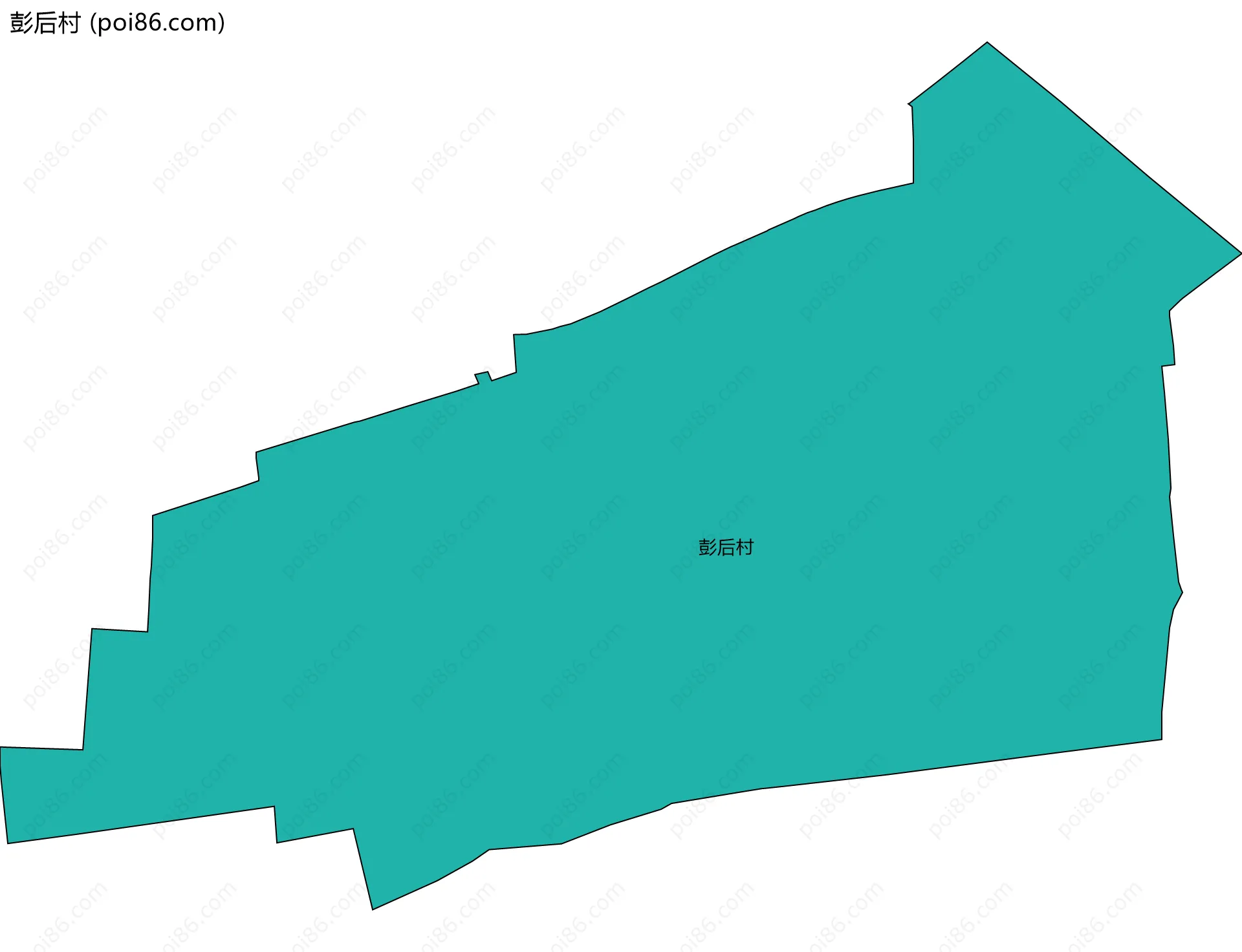 彭后村边界地图