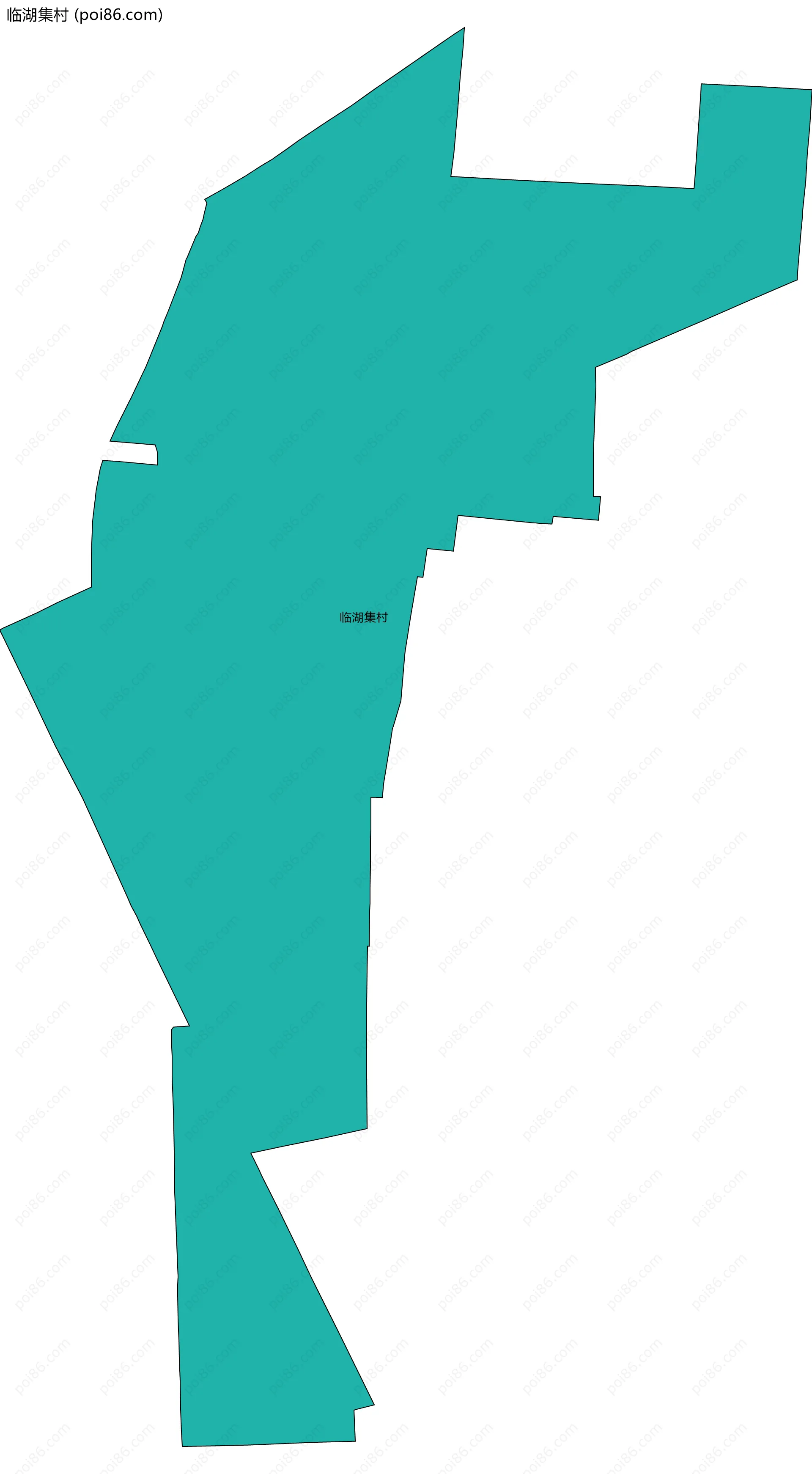 临湖集村边界地图