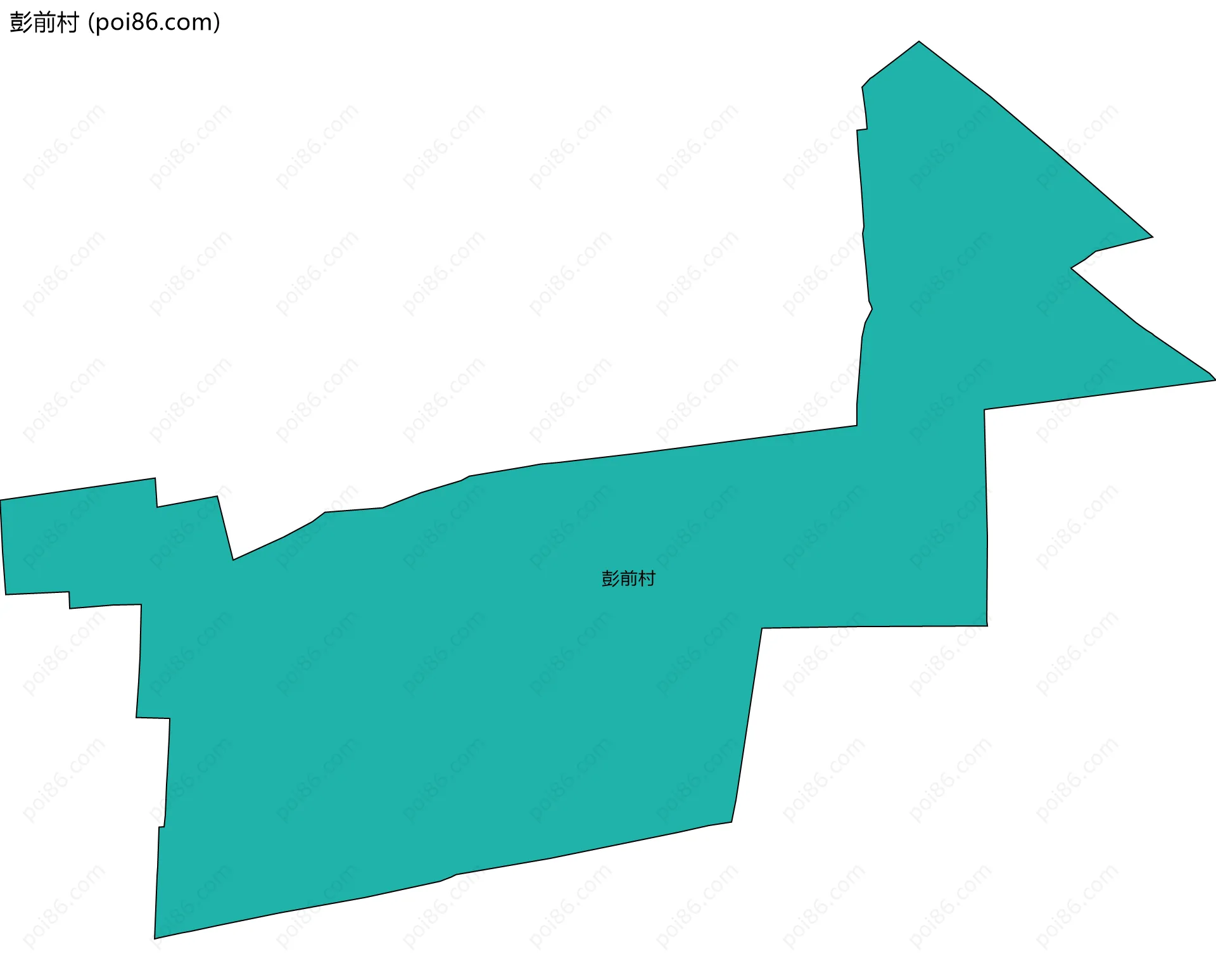 彭前村边界地图
