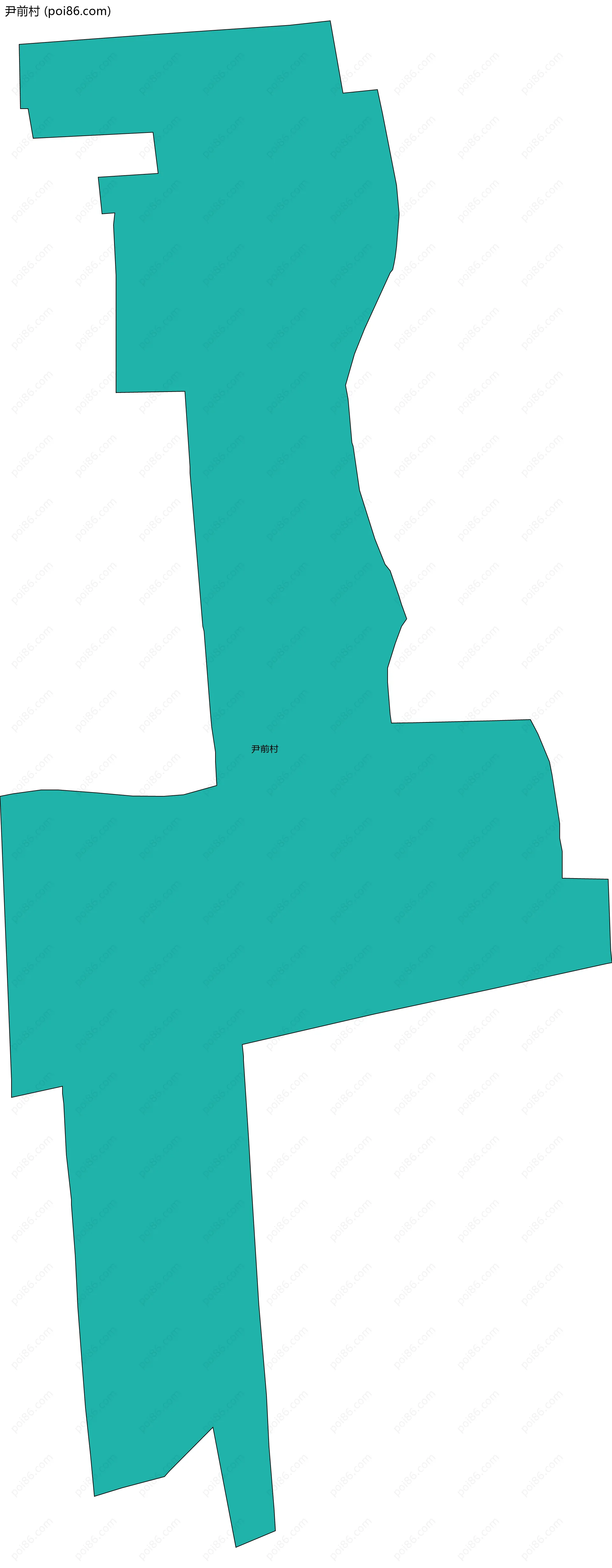 尹前村边界地图